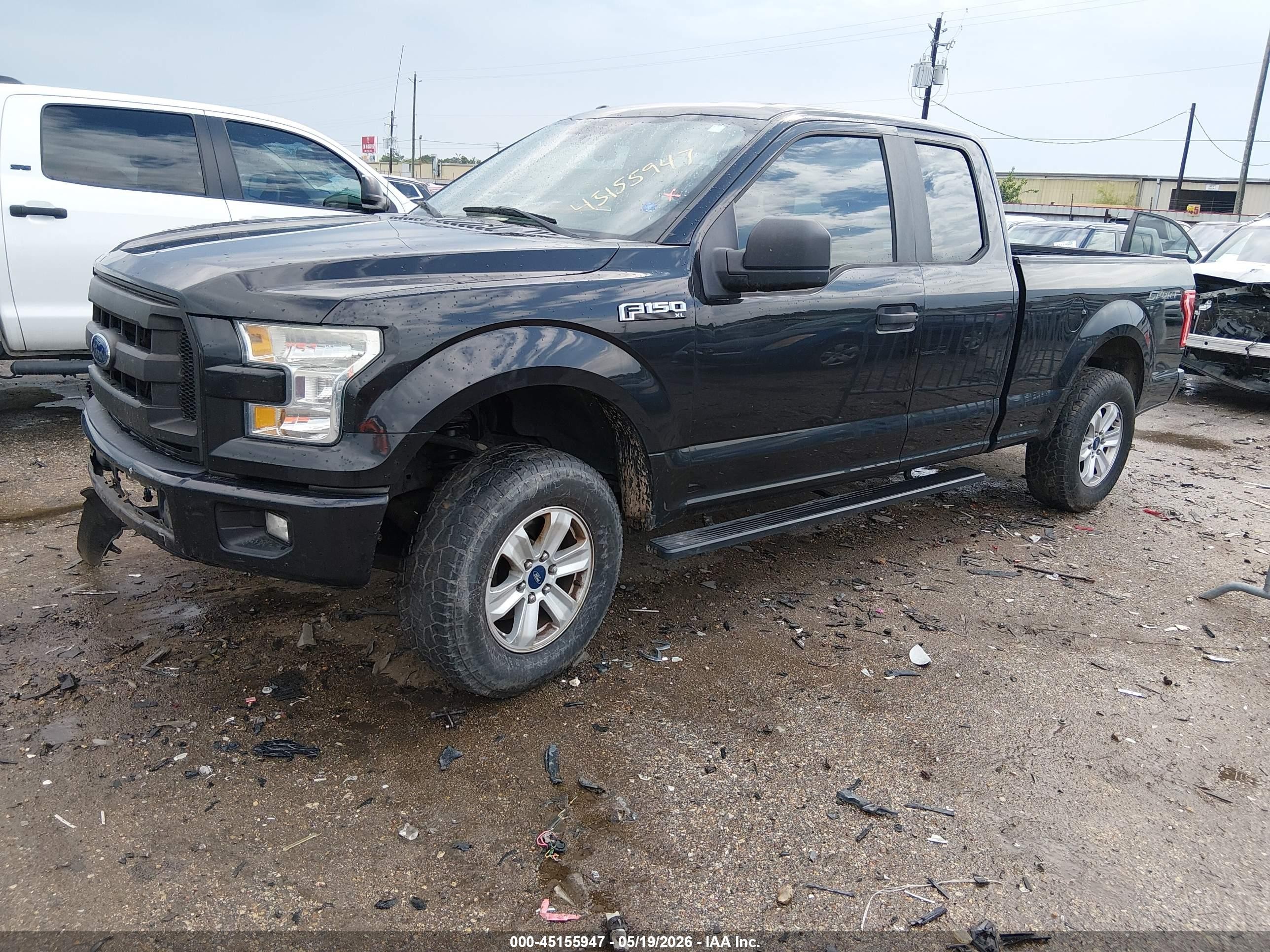2015 Ford F-150 Xl Black vin: 1FTEX1C85FKF15162