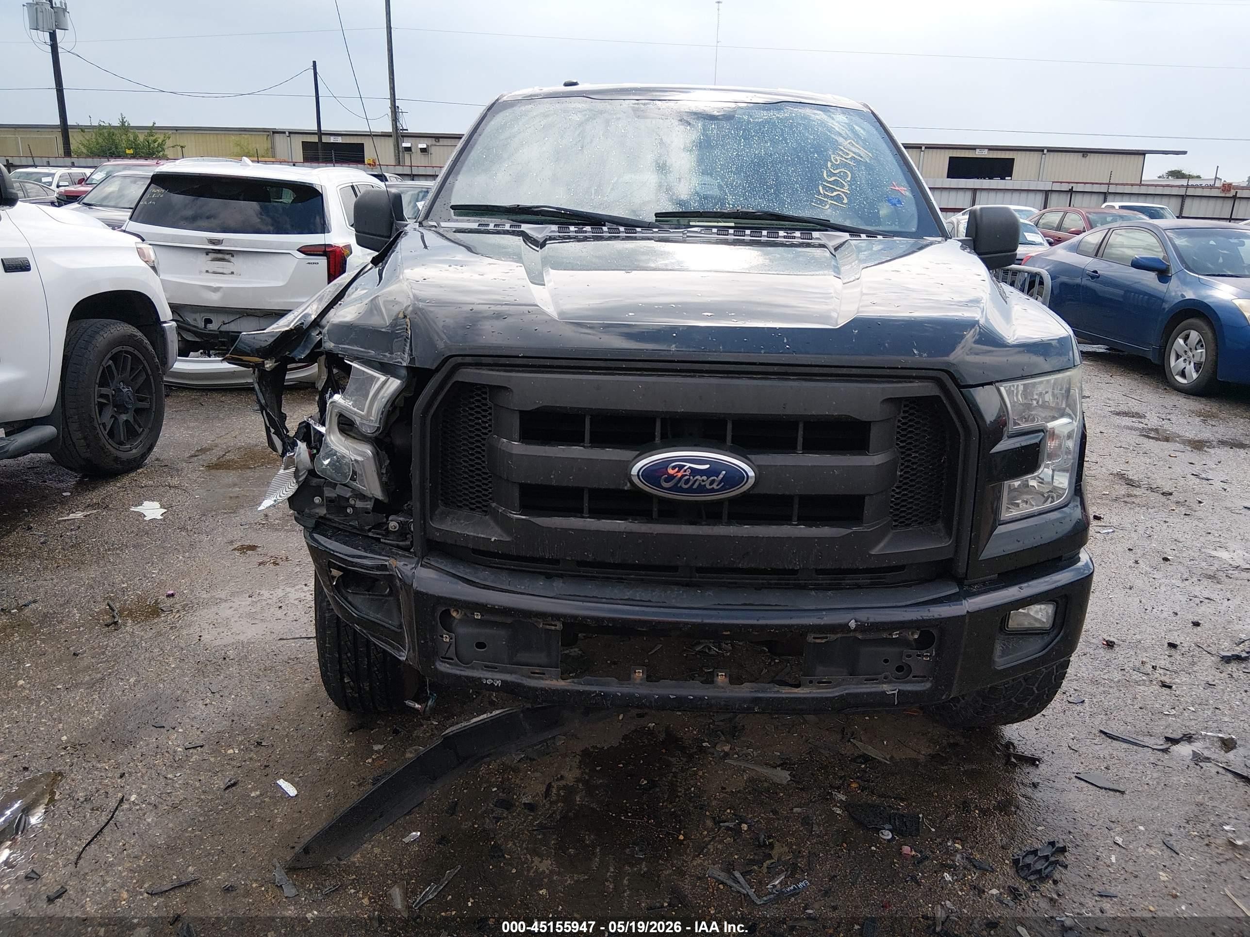 2015 Ford F-150 Xl Black vin: 1FTEX1C85FKF15162