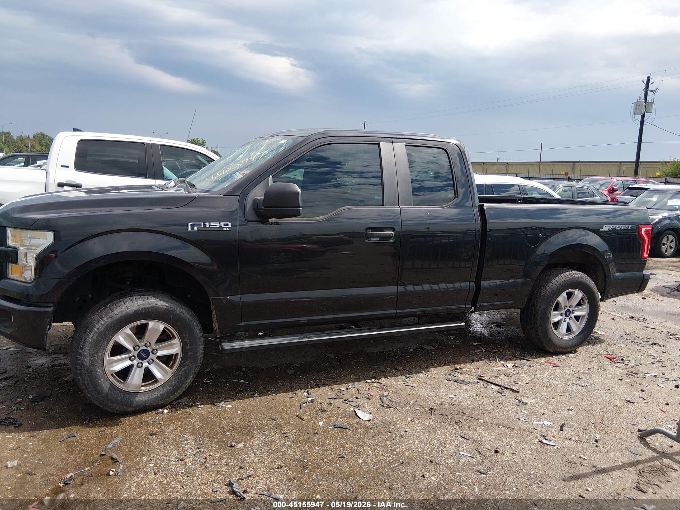 2015 Ford F-150 Xl Black vin: 1FTEX1C85FKF15162