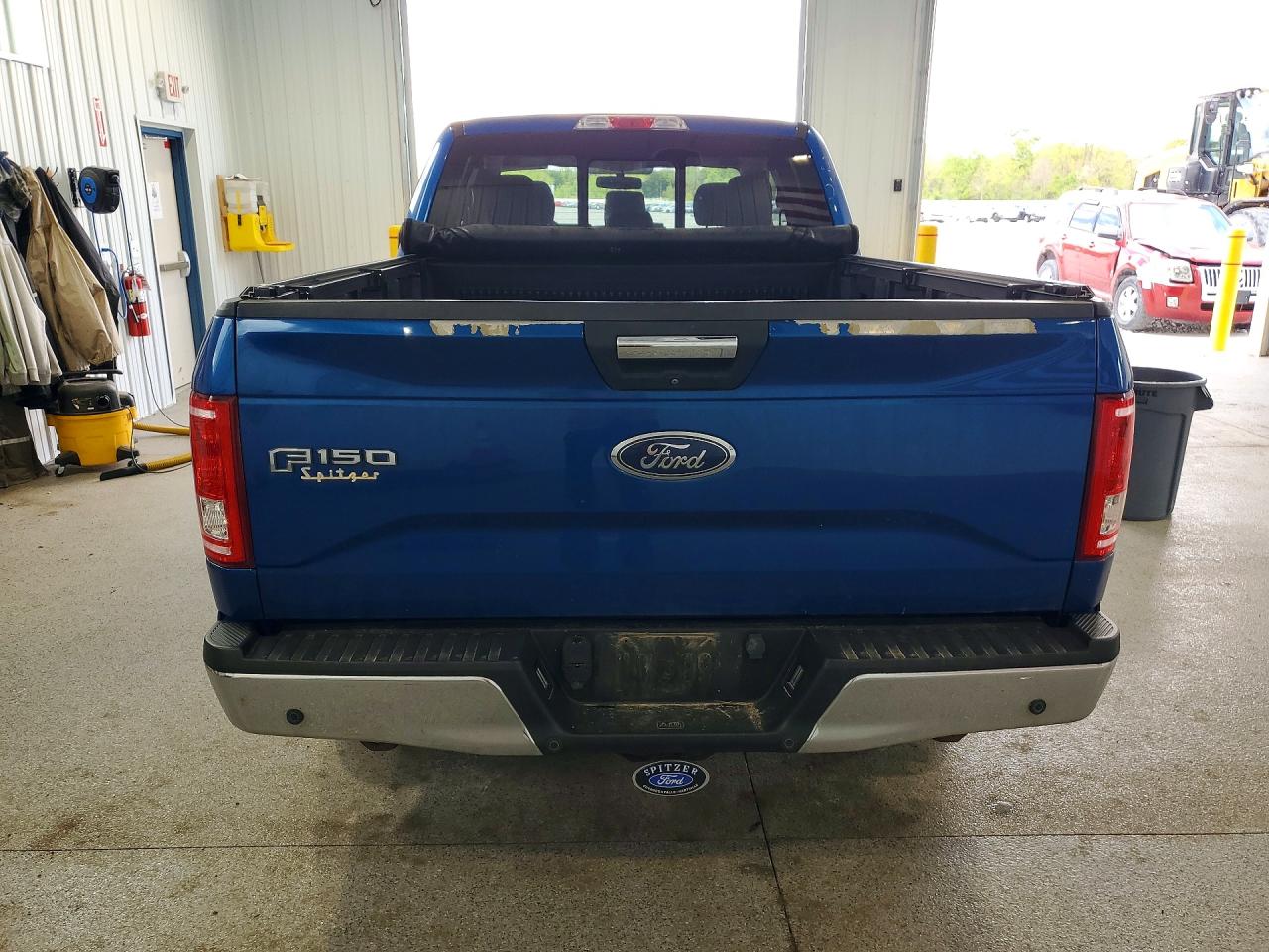 2017 Ford F150 Super Cab Blue vin: 1FTEX1C85HKD15675