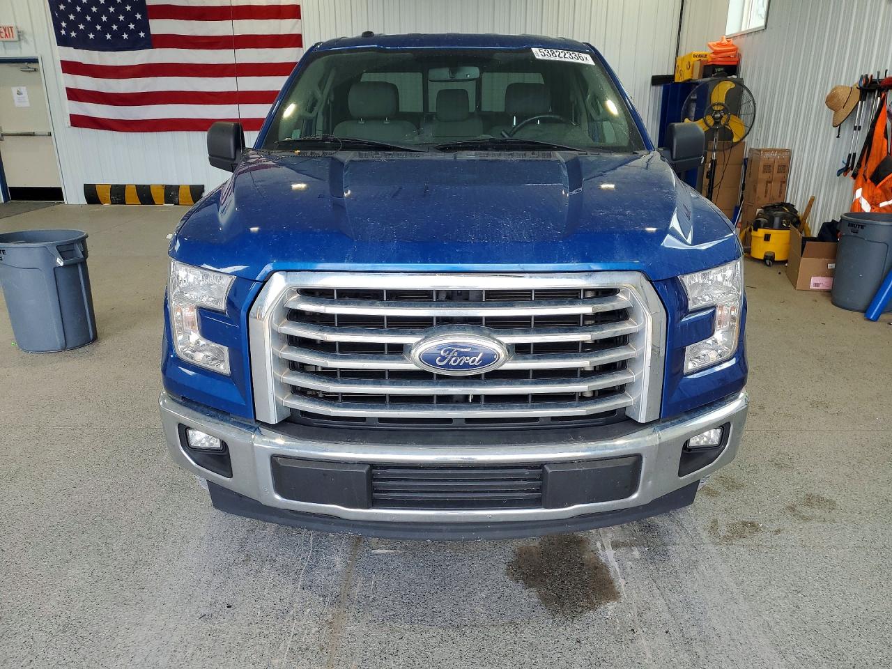 2017 Ford F150 Super Cab Blue vin: 1FTEX1C85HKD15675