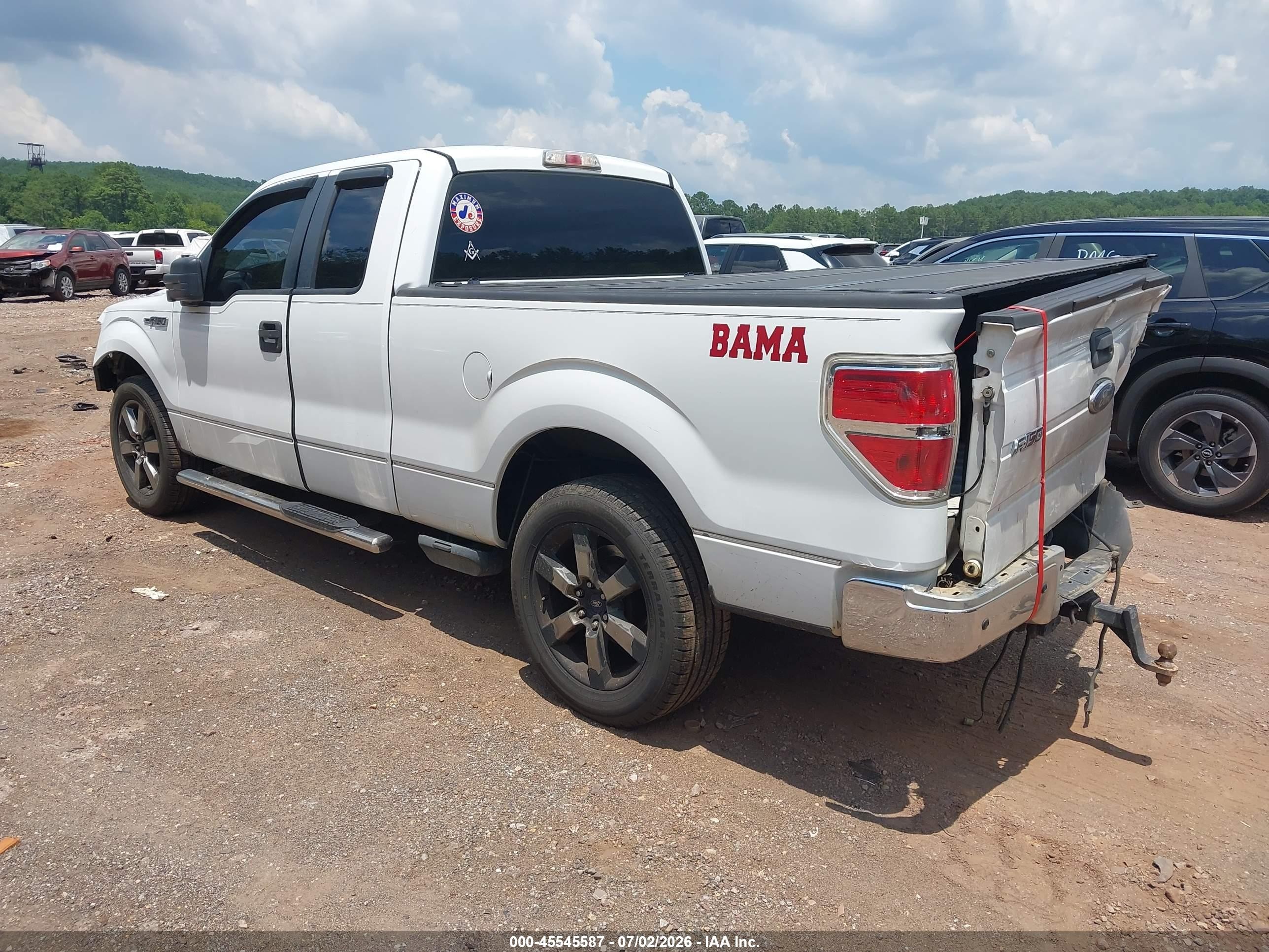 2010 Ford F-150 Fx2 Sport/stx/xl/xlt White vin: 1FTEX1C86AFB90779