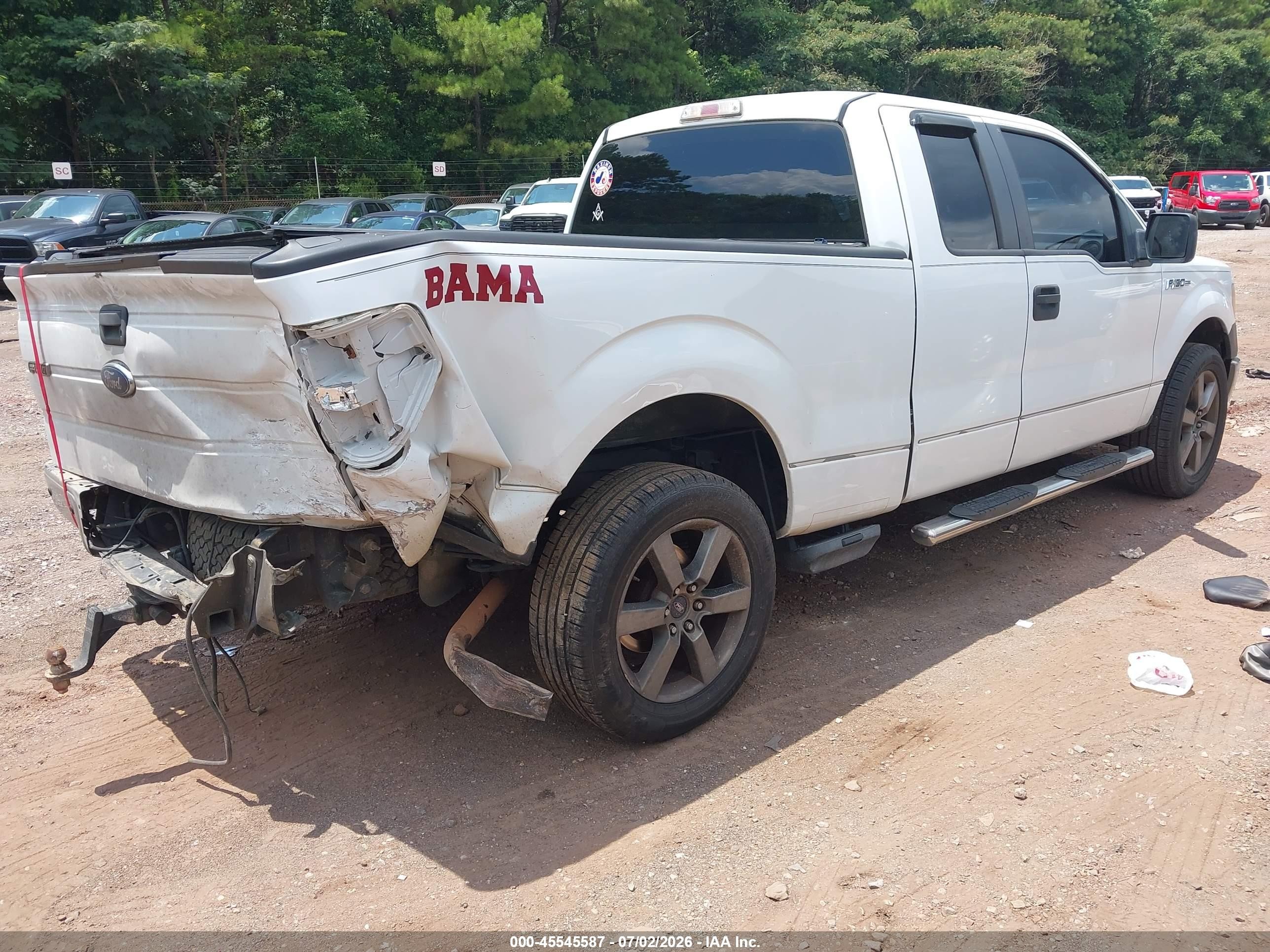 2010 Ford F-150 Fx2 Sport/stx/xl/xlt White vin: 1FTEX1C86AFB90779