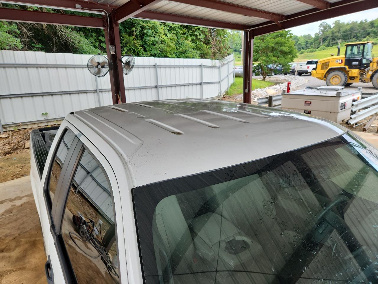 2010 Ford F150 Super Cab White vin: 1FTEX1C86AKA13723 Damage: Roof, Dent(S) W/ Paint Dmg, > 12 Inches