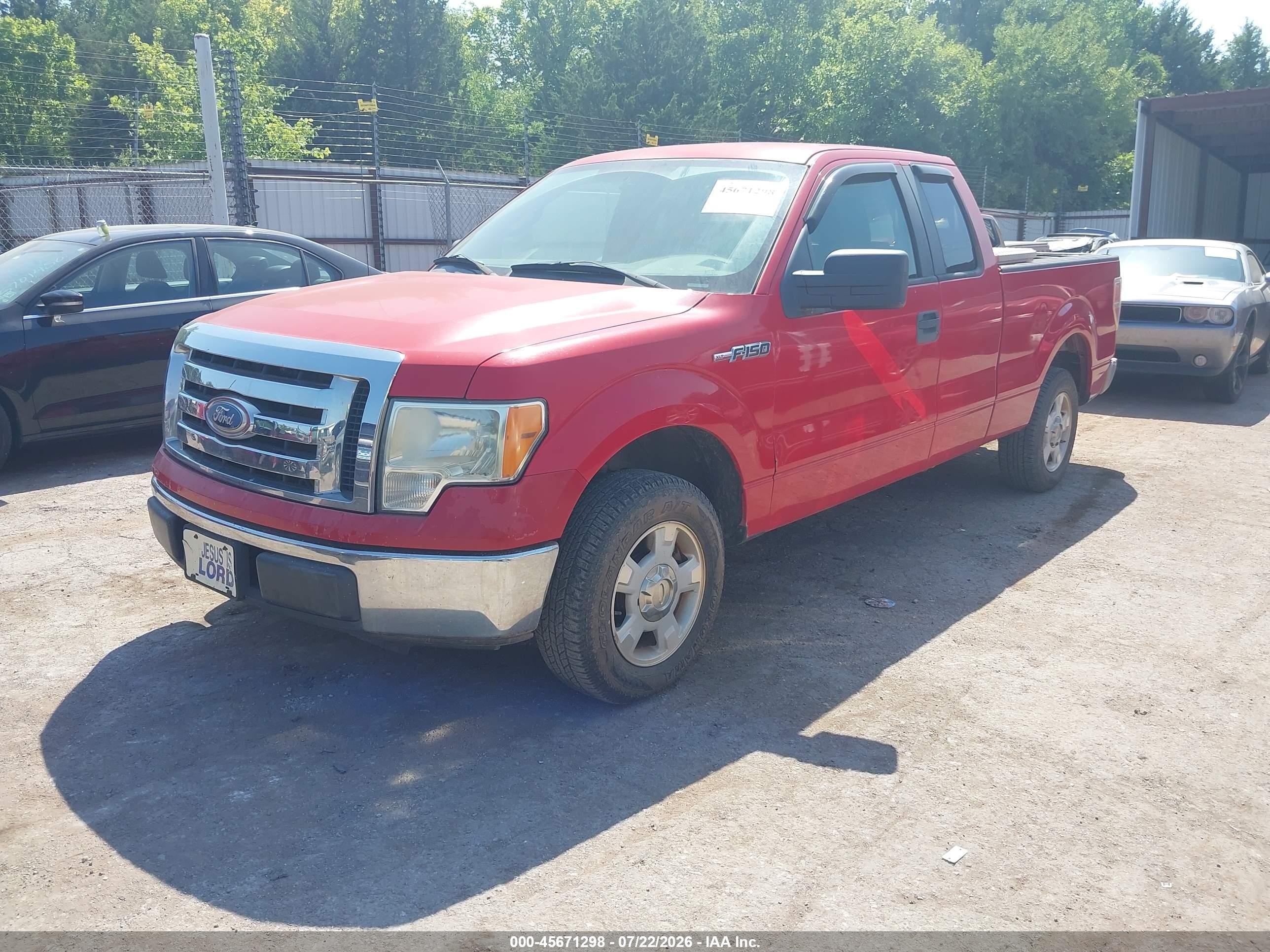 2010 Ford F150 Super Cab Red vin: 1FTEX1C86AKB70538