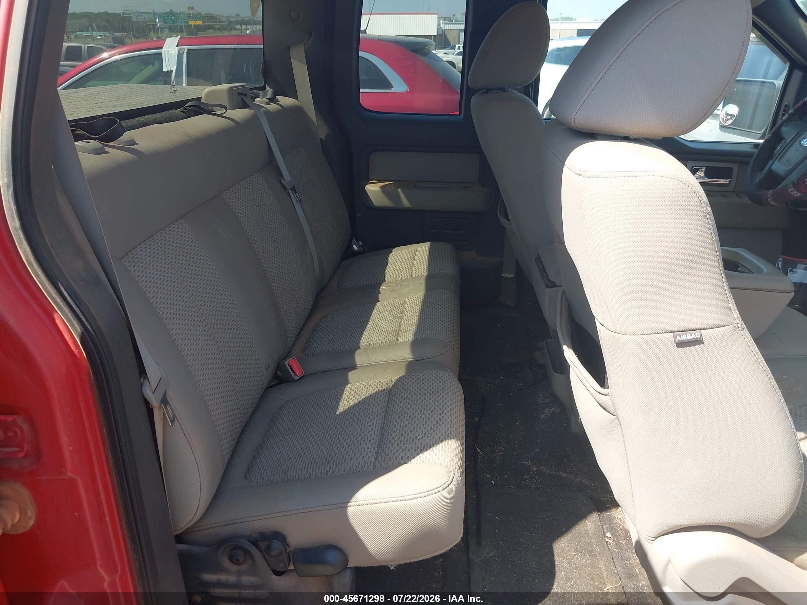 2010 Ford F150 Super Cab Red vin: 1FTEX1C86AKB70538