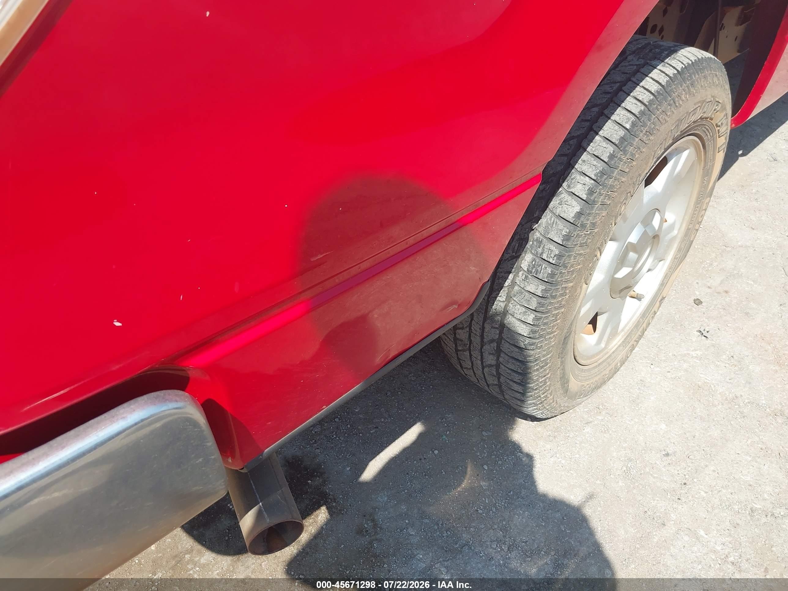 2010 Ford F150 Super Cab Red vin: 1FTEX1C86AKB70538