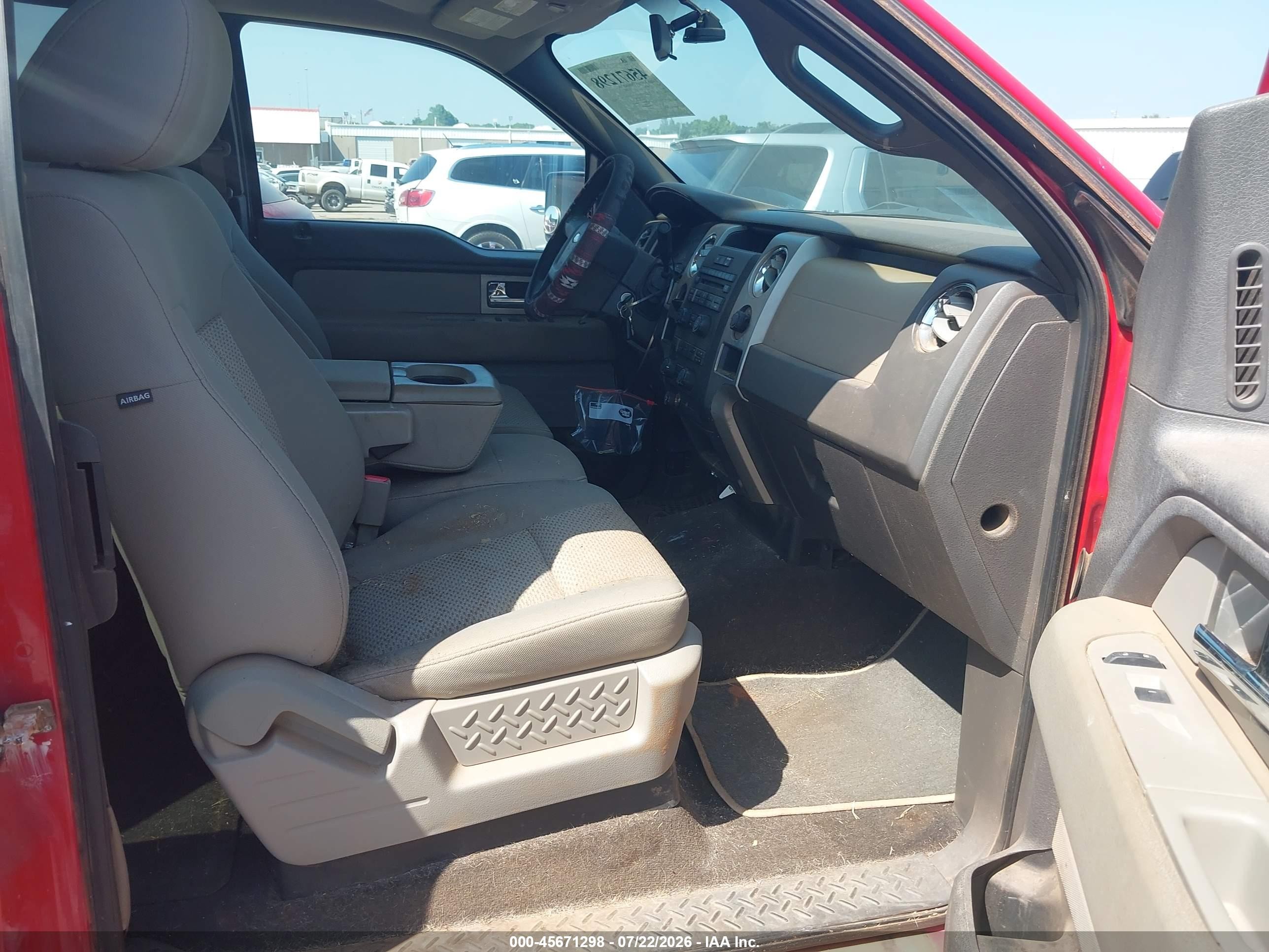 2010 Ford F150 Super Cab Red vin: 1FTEX1C86AKB70538