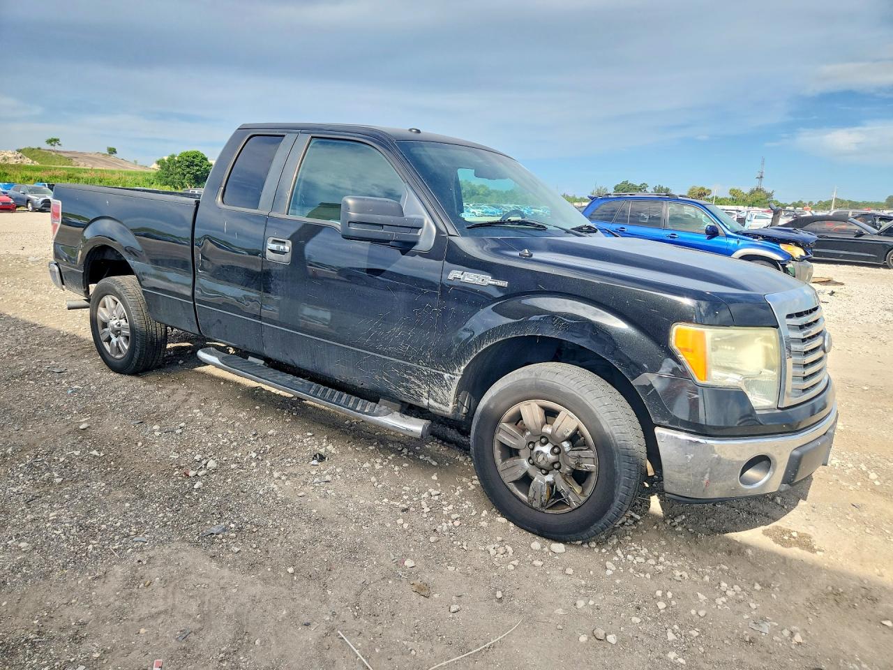 2010 Ford F150 Super Cab Black vin: 1FTEX1C87AKB48709