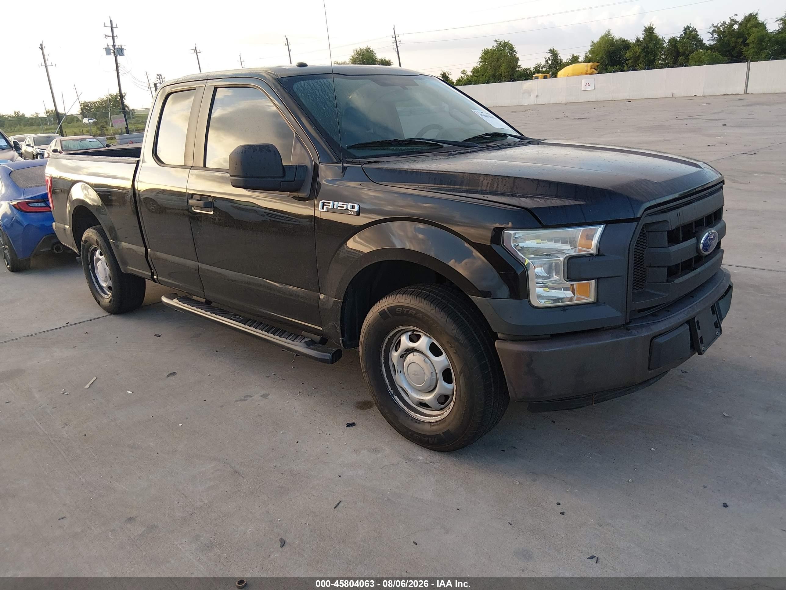 2015 Ford F-150 Xl Black vin: 1FTEX1C87FFA61490