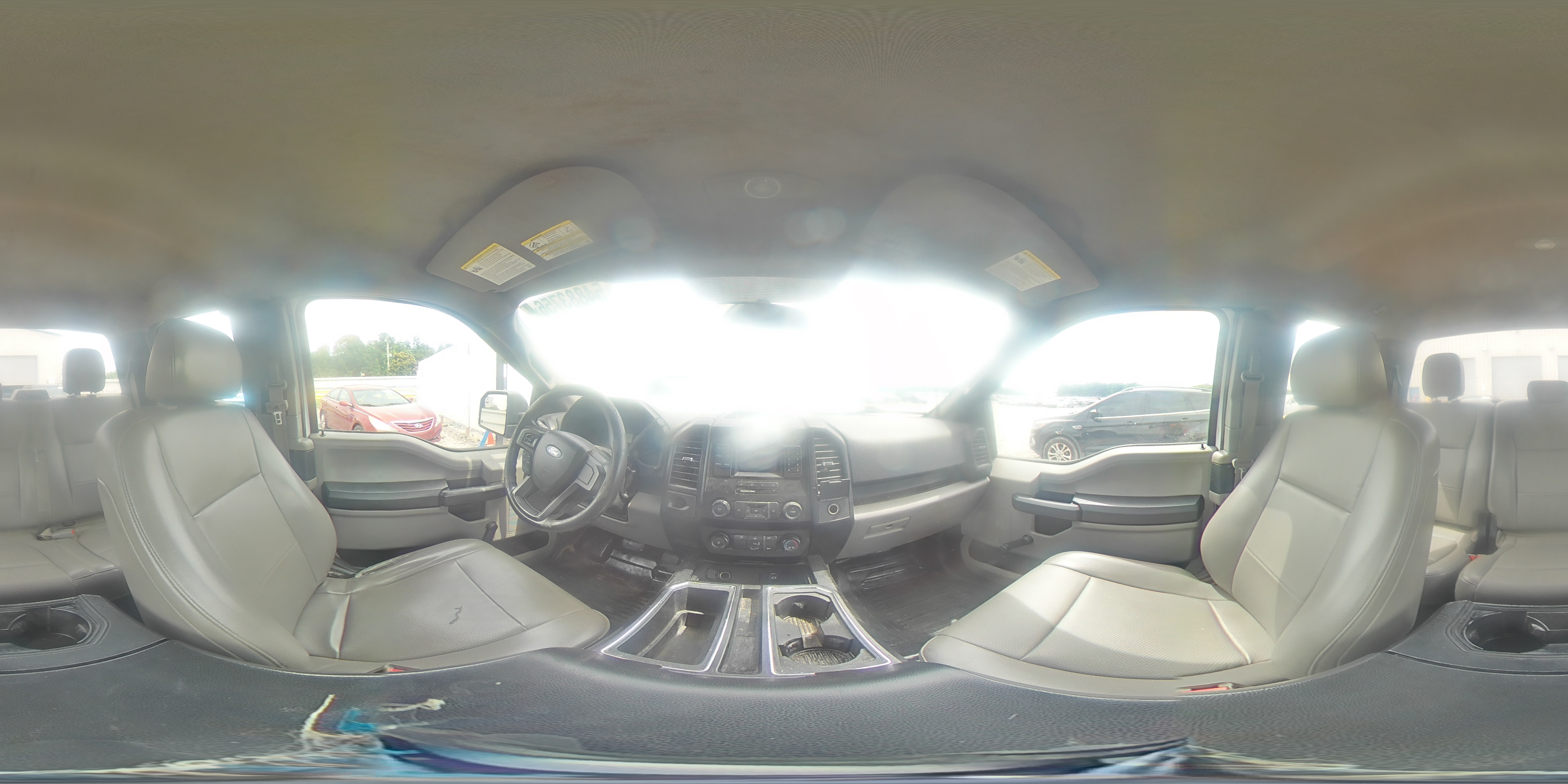 2015 Ford F150 Super Cab White vin: 1FTEX1C87FFB62982