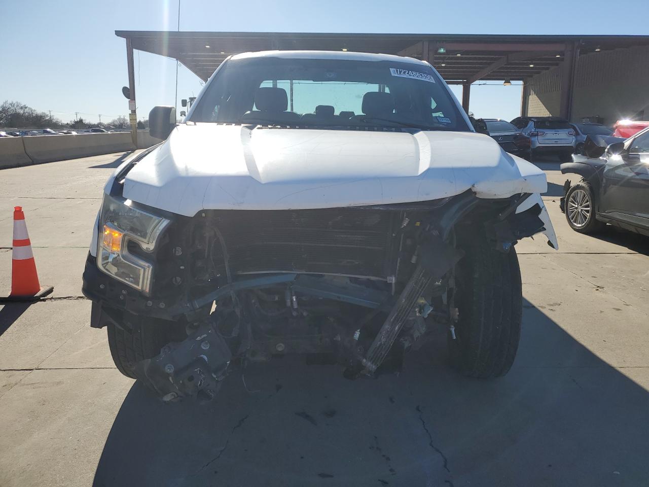 2015 Ford F150 Super Cab Blue vin: 1FTEX1C87FKD85188 Damage: Front Bumper Reinforcement, Broken, Replacement Required
