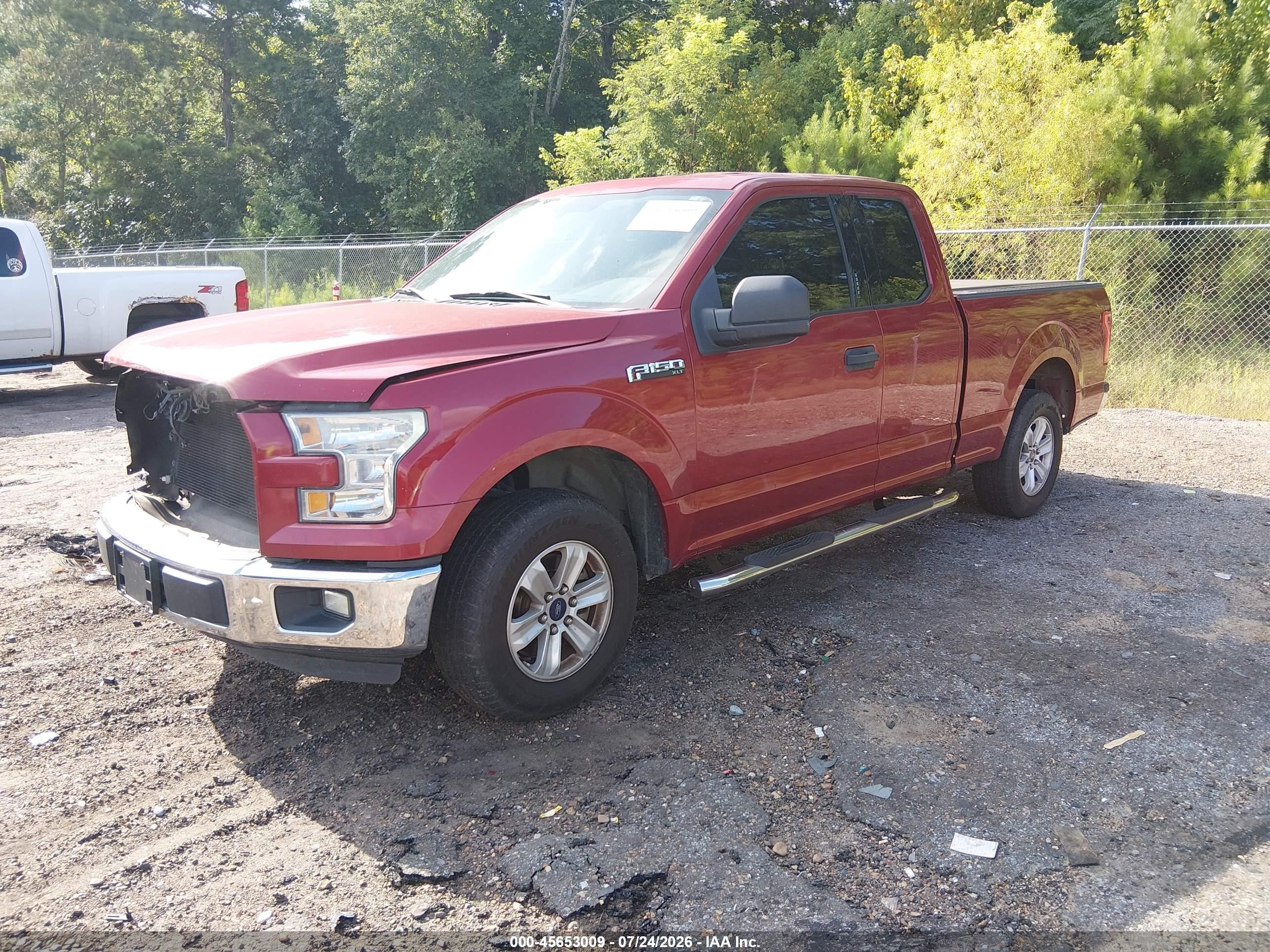 2015 Ford F-150 Xlt Red vin: 1FTEX1C88FKE97594