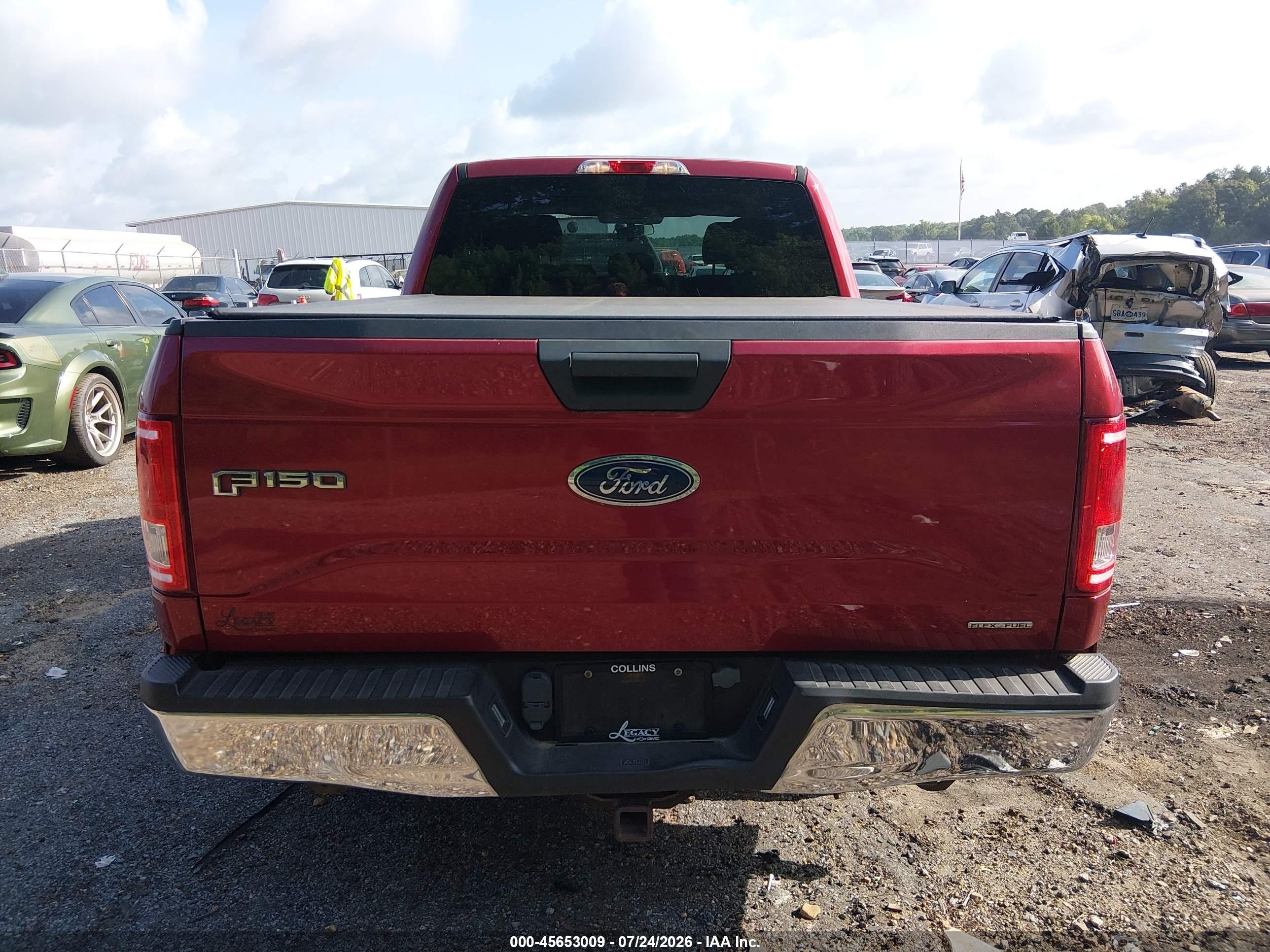 2015 Ford F-150 Xlt Red vin: 1FTEX1C88FKE97594