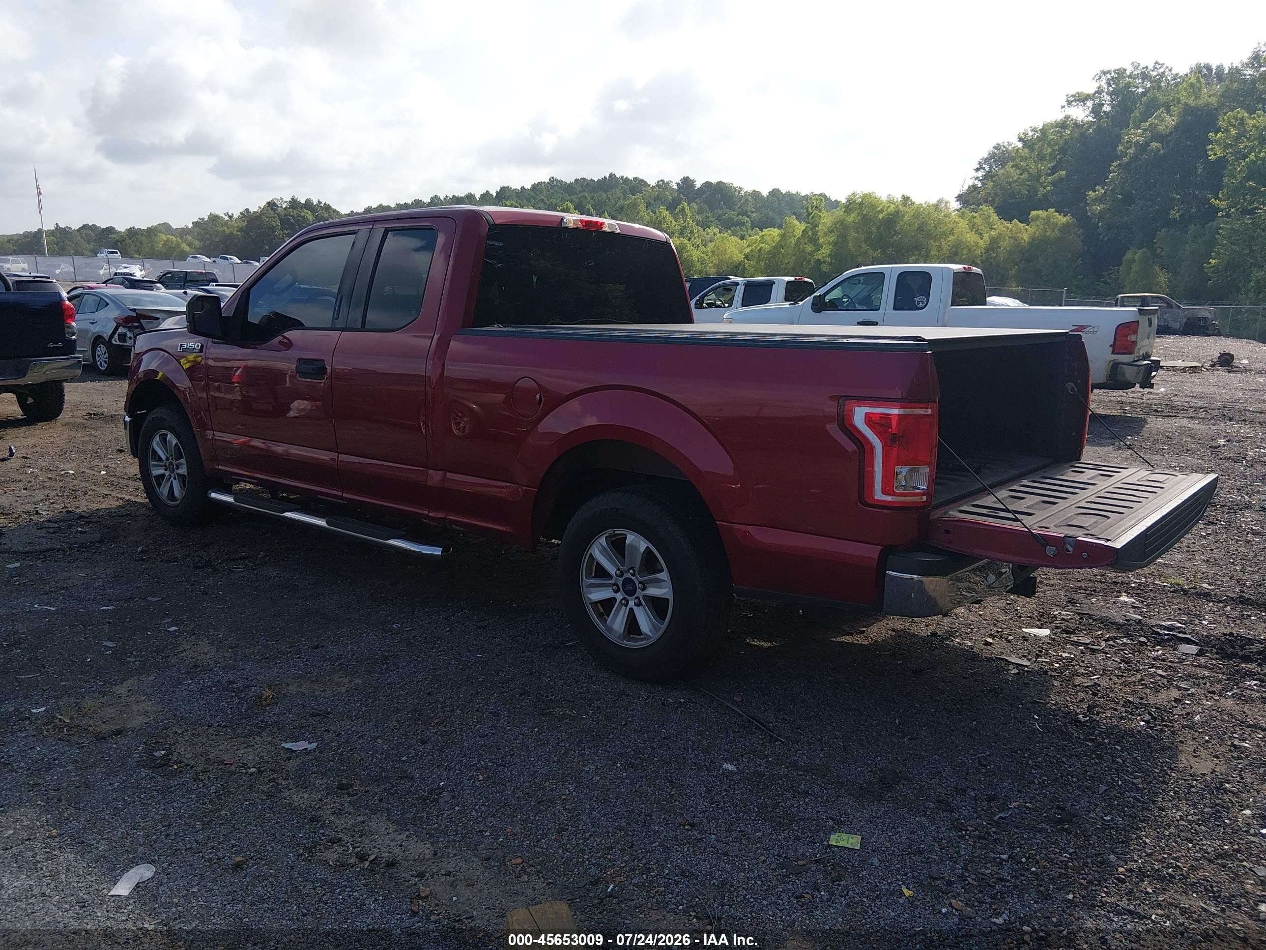 2015 Ford F-150 Xlt Red vin: 1FTEX1C88FKE97594