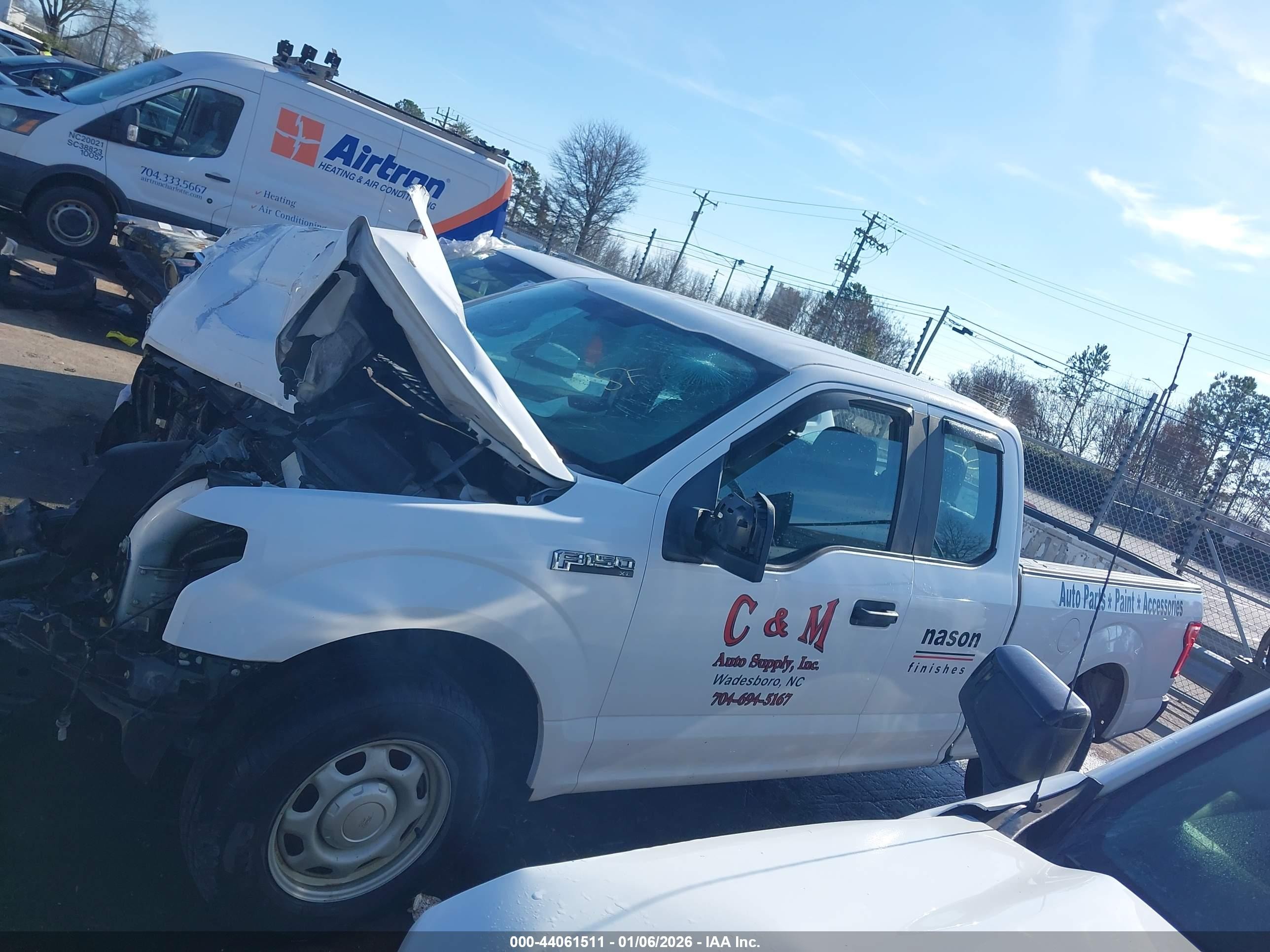 2015 Ford F-150 Xl White vin: 1FTEX1C88FKF19691