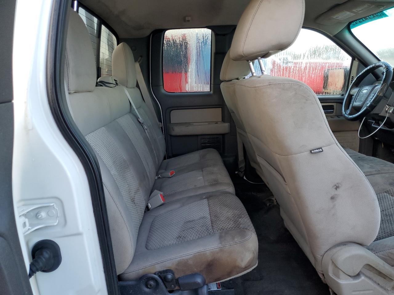 2010 Ford F150 Super Cab White vin: 1FTEX1C89AFC45516