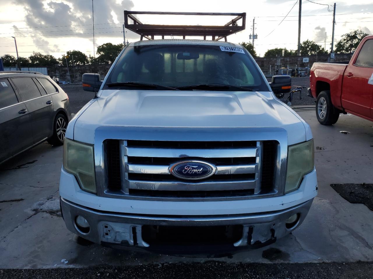 2010 Ford F150 Super Cab White vin: 1FTEX1C89AFC45516