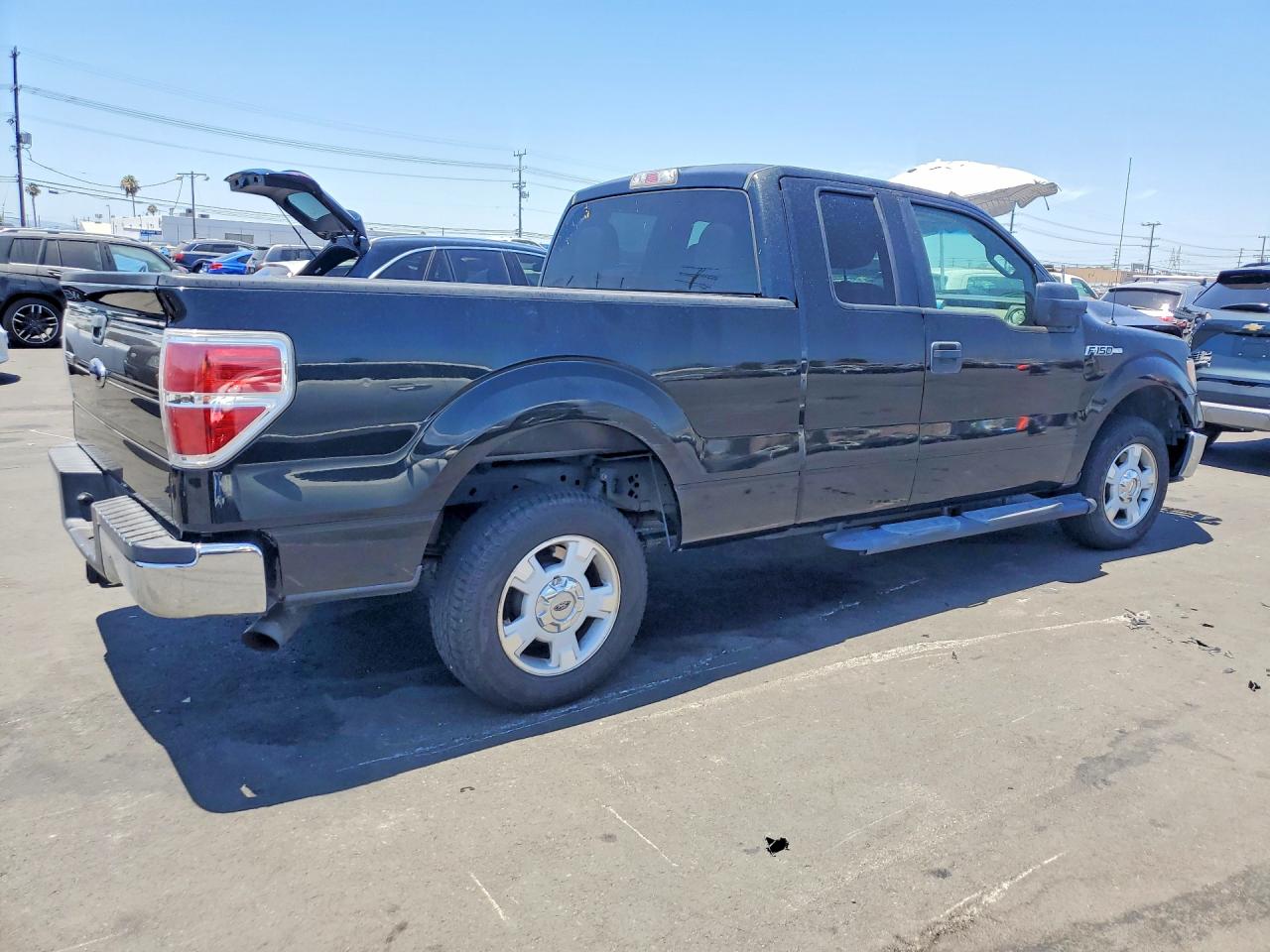 2010 Ford F150 Super Cab Black vin: 1FTEX1C89AKB48355