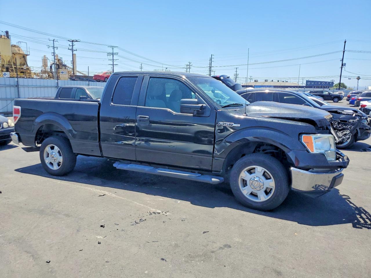 2010 Ford F150 Super Cab Black vin: 1FTEX1C89AKB48355