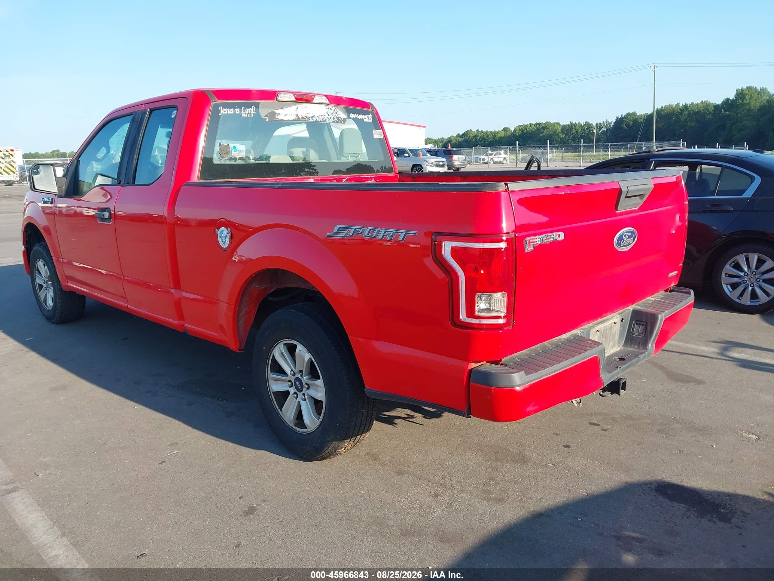 2015 Ford F-150 Xl Красный vin: 1FTEX1C89FKD71650