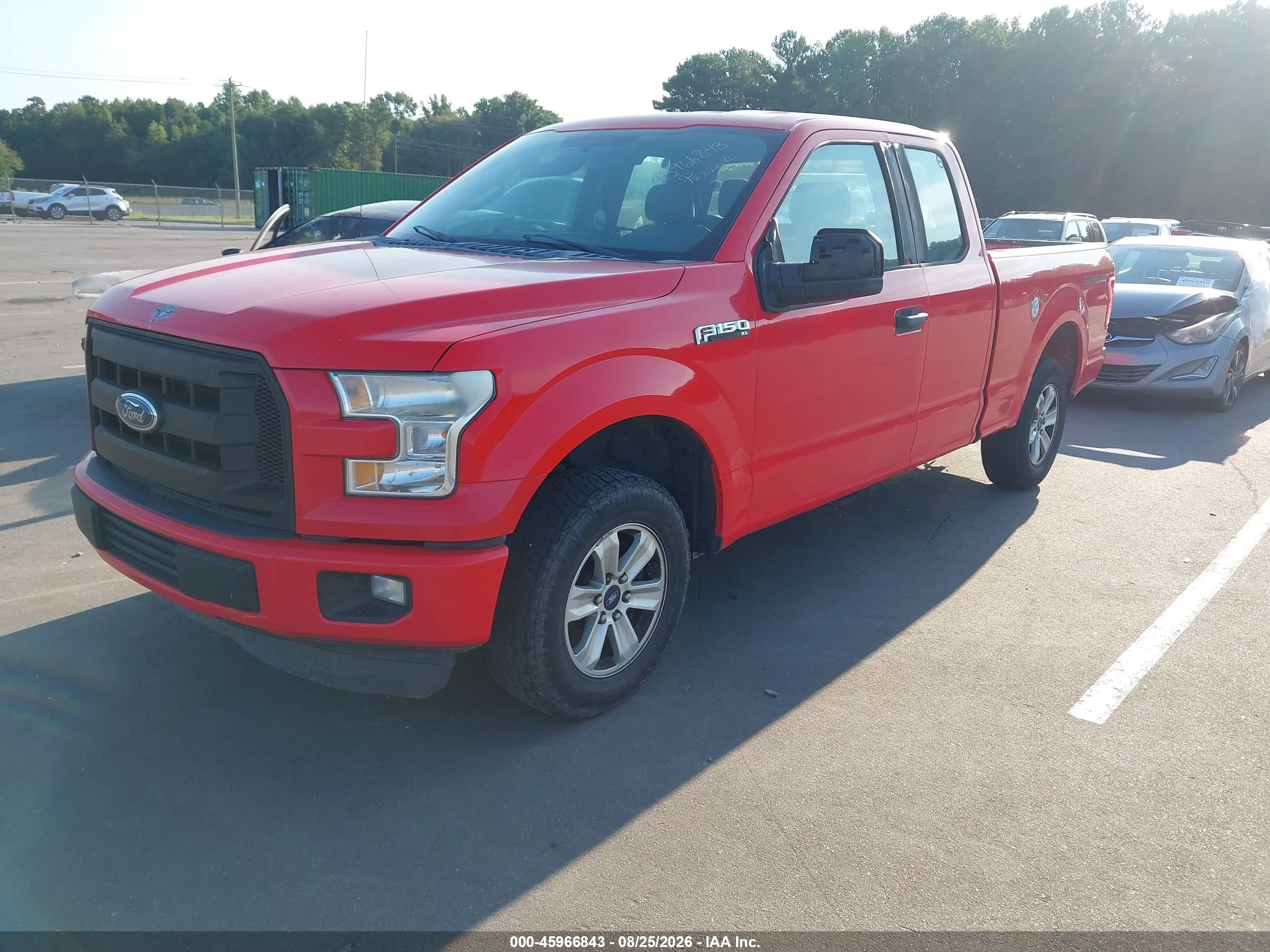 2015 Ford F-150 Xl Красный vin: 1FTEX1C89FKD71650