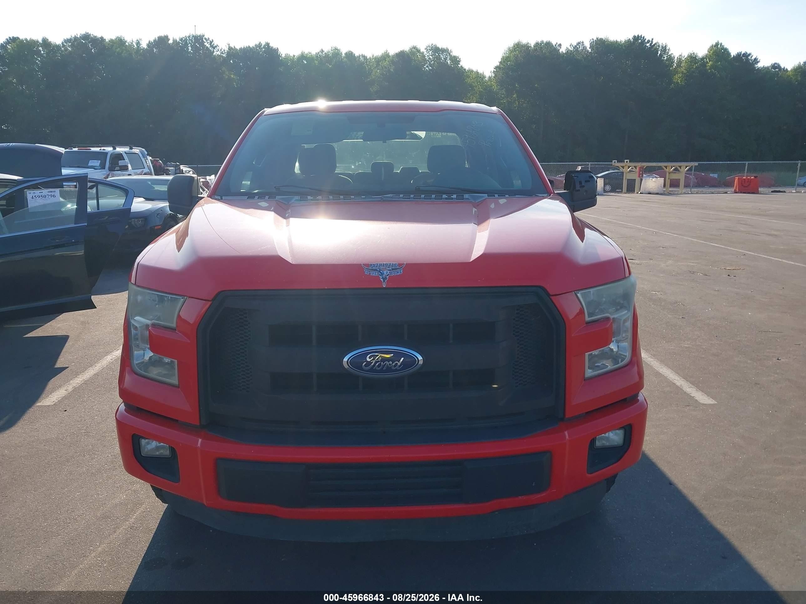 2015 Ford F-150 Xl Красный vin: 1FTEX1C89FKD71650