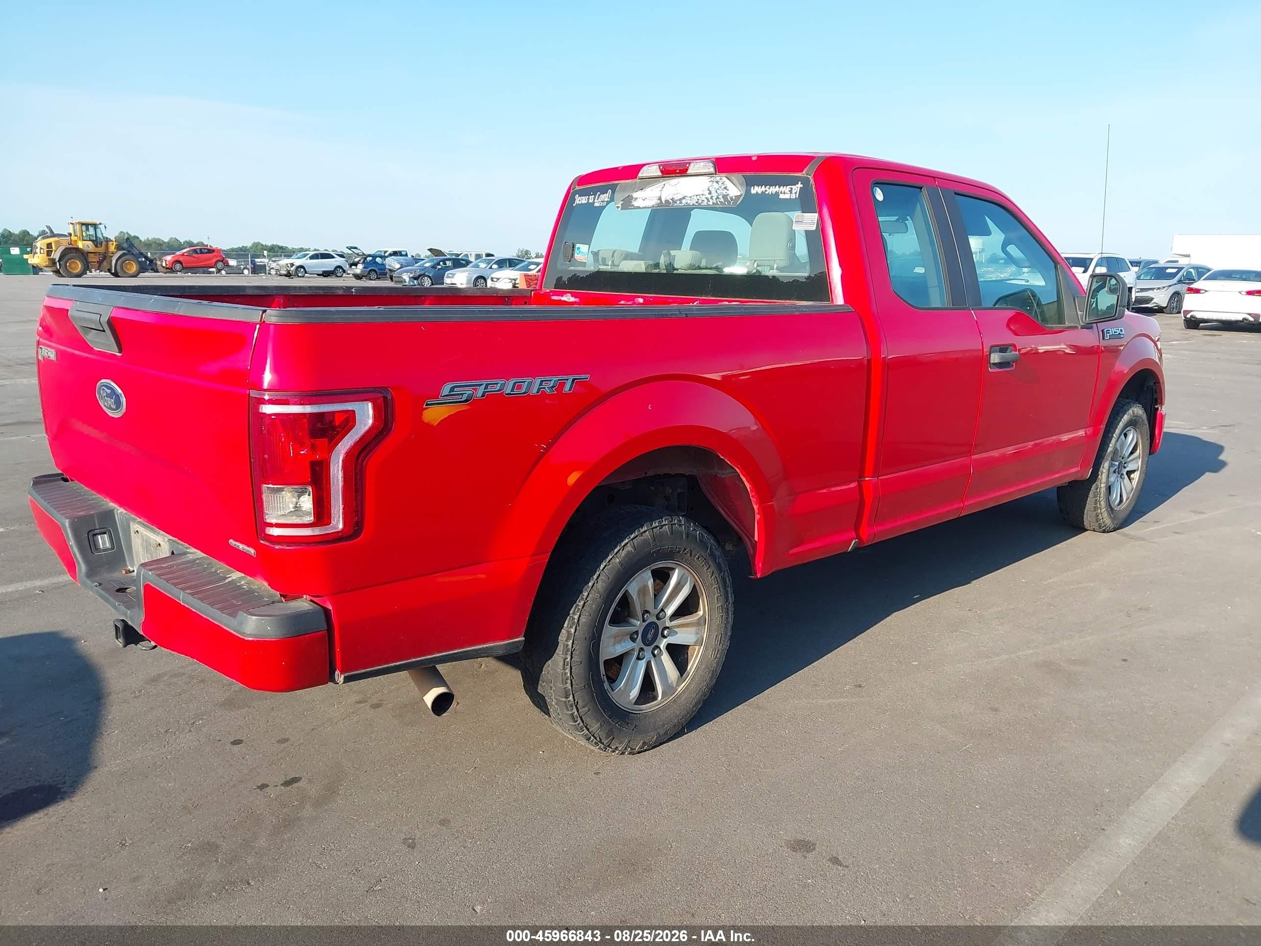 2015 Ford F-150 Xl Красный vin: 1FTEX1C89FKD71650