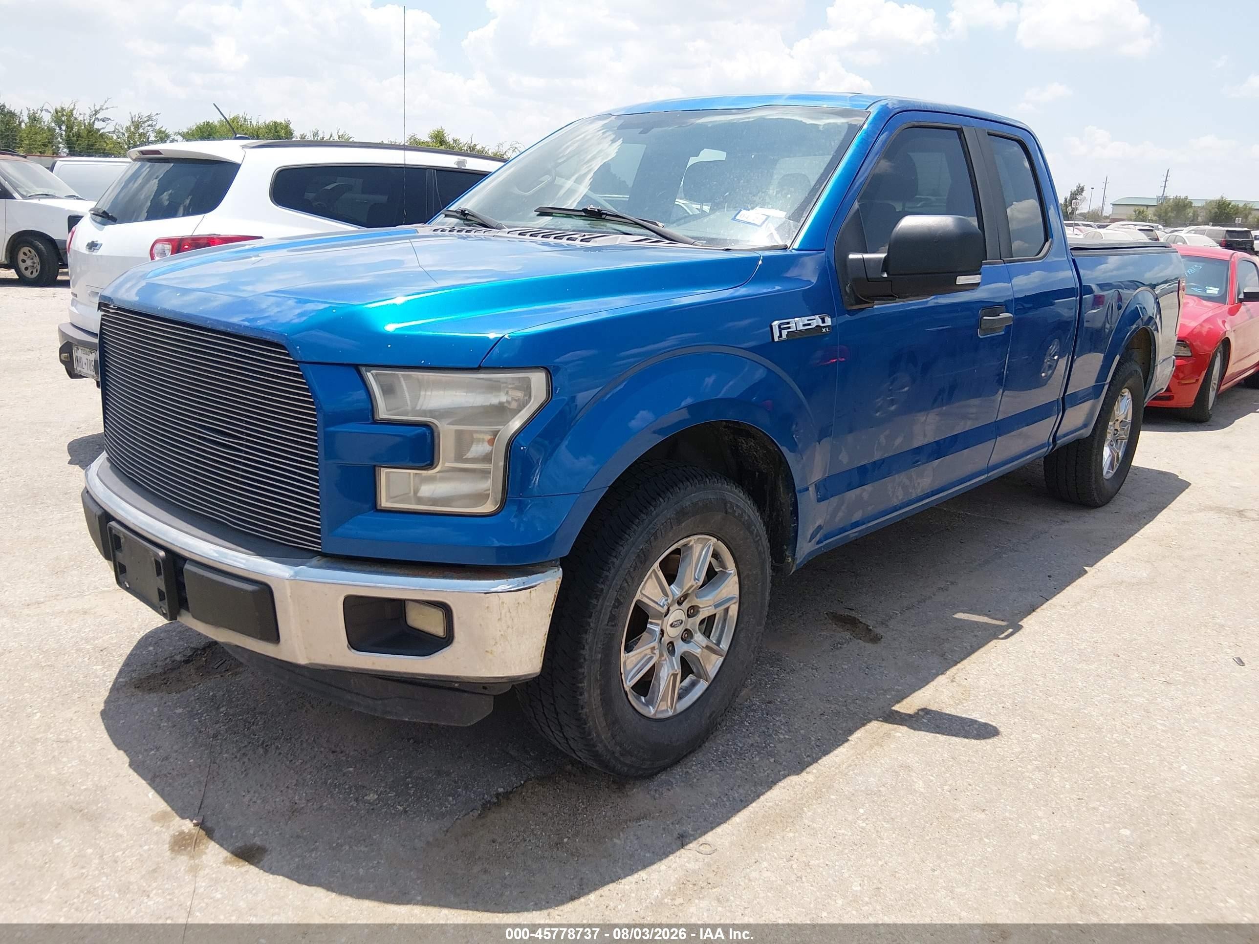 2015 Ford F-150 Xl Blue vin: 1FTEX1C89FKF02995