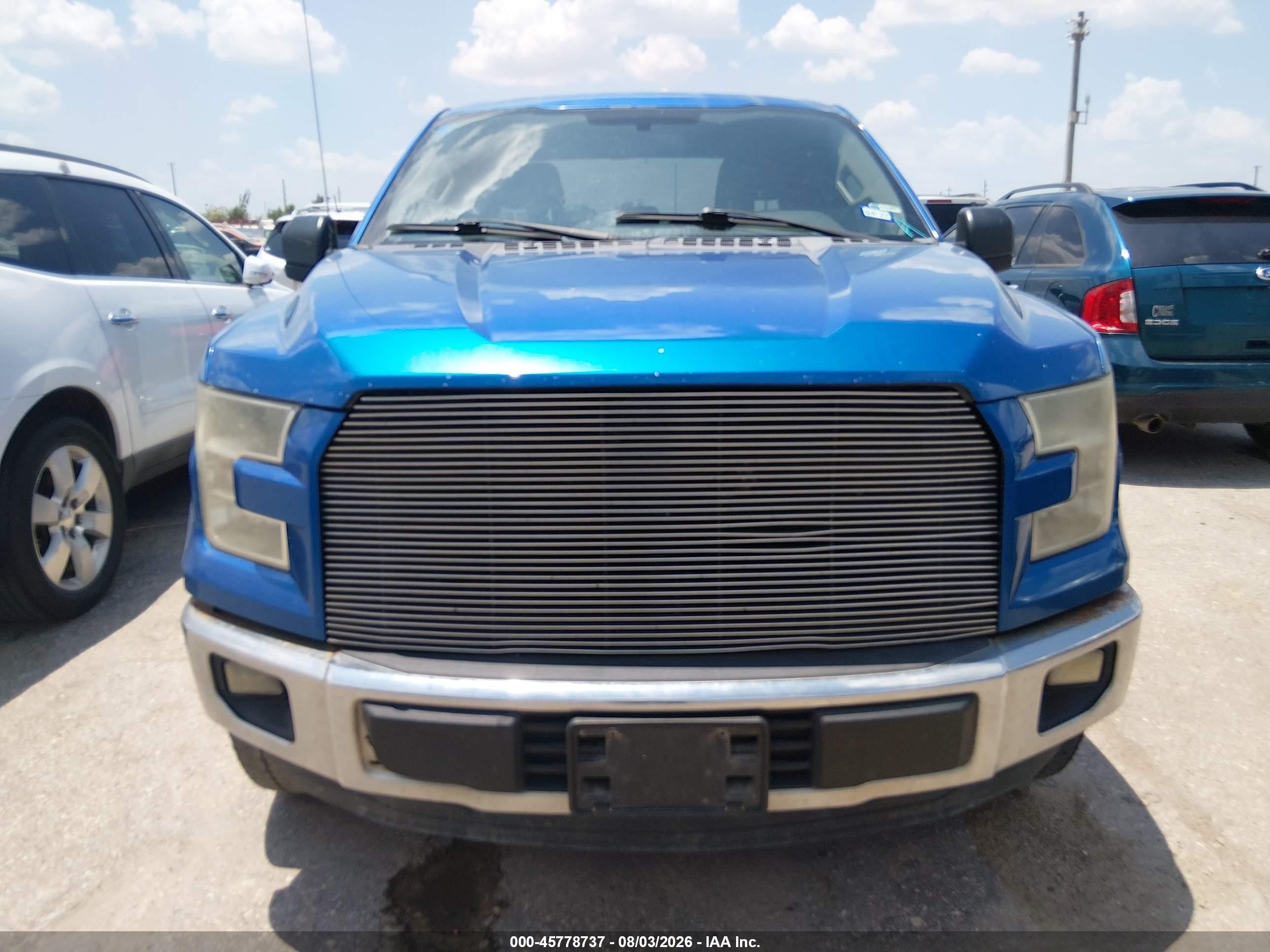 2015 Ford F-150 Xl Blue vin: 1FTEX1C89FKF02995
