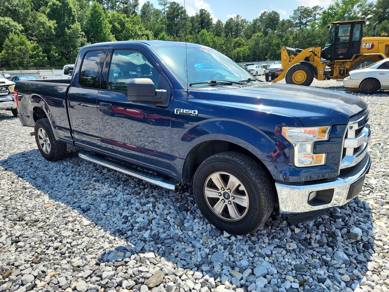 2015 Ford F150 Super Cab Blue vin: 1FTEX1C8XFFA48104
