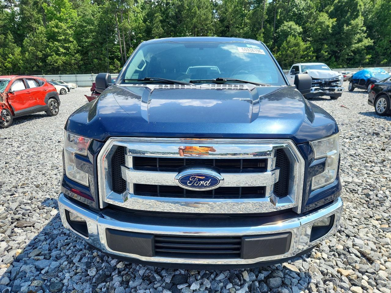 2015 Ford F150 Super Cab Blue vin: 1FTEX1C8XFFA48104