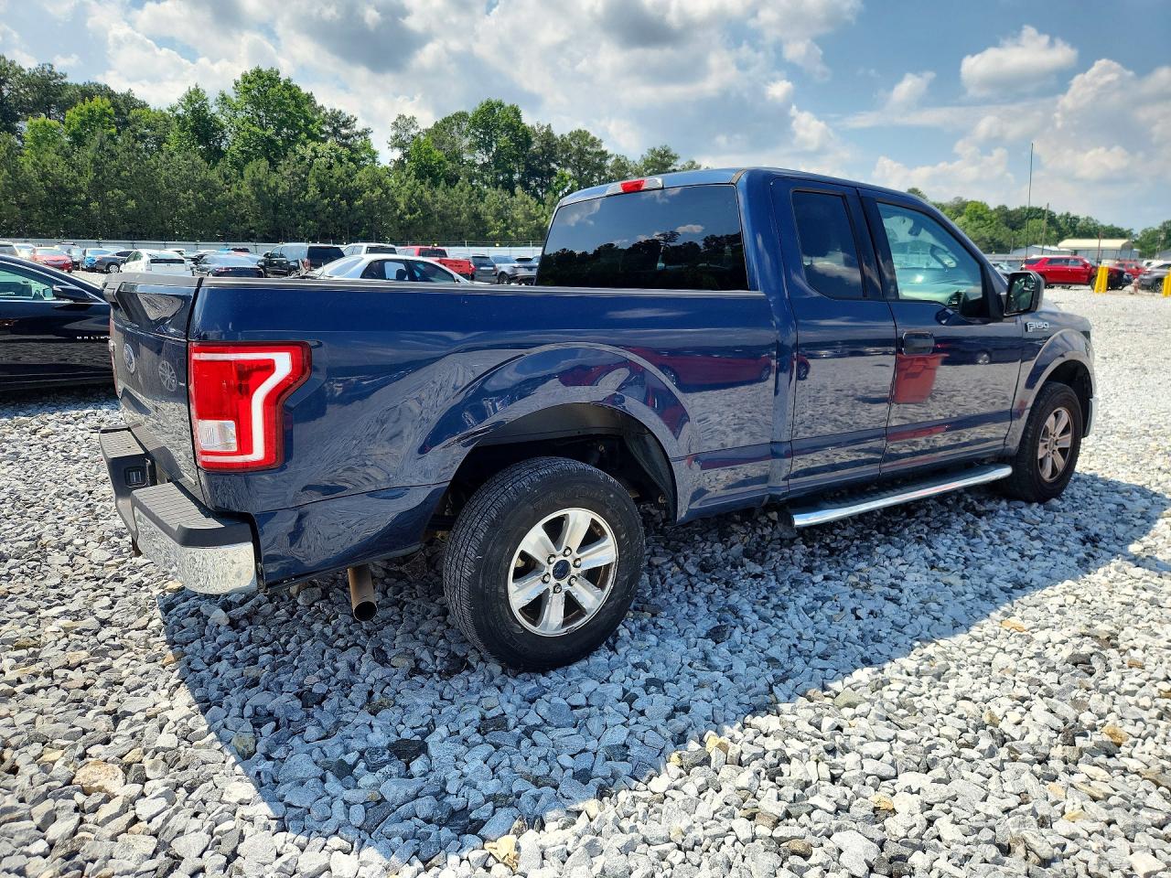 2015 Ford F150 Super Cab Blue vin: 1FTEX1C8XFFA48104