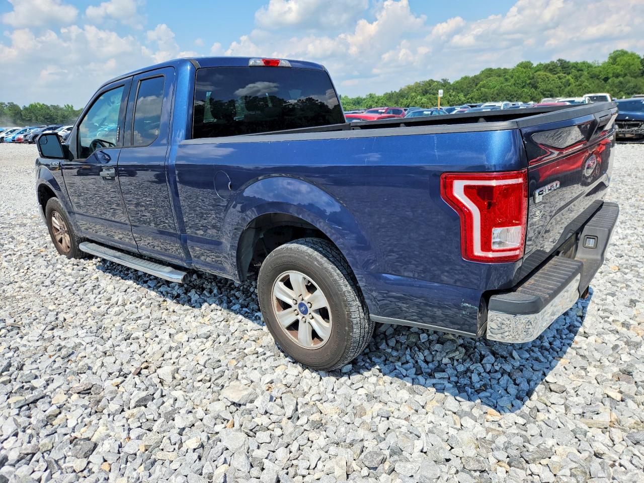 2015 Ford F150 Super Cab Blue vin: 1FTEX1C8XFFA48104