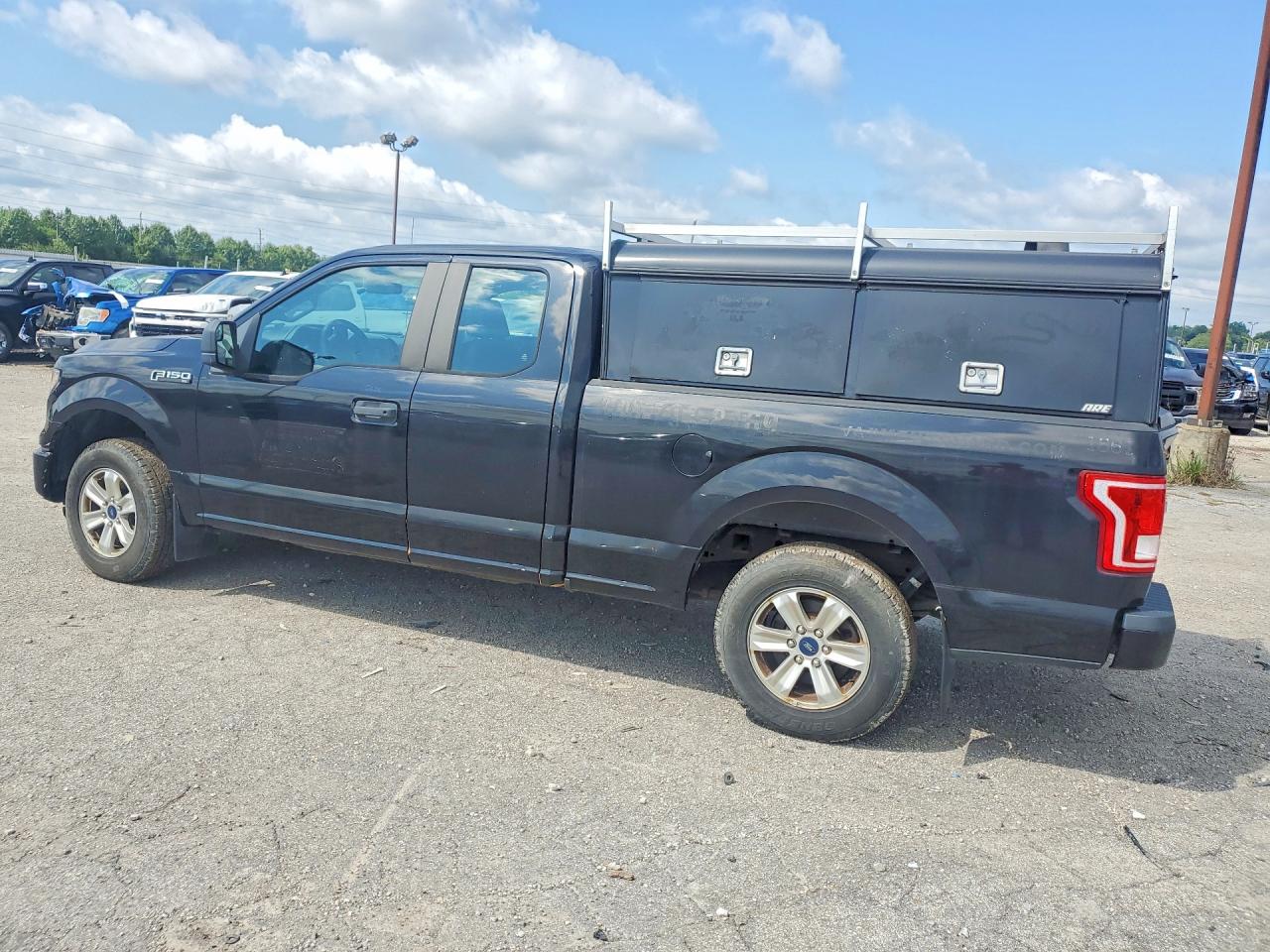 2015 Ford F150 Super Cab Black vin: 1FTEX1C8XFKD76307