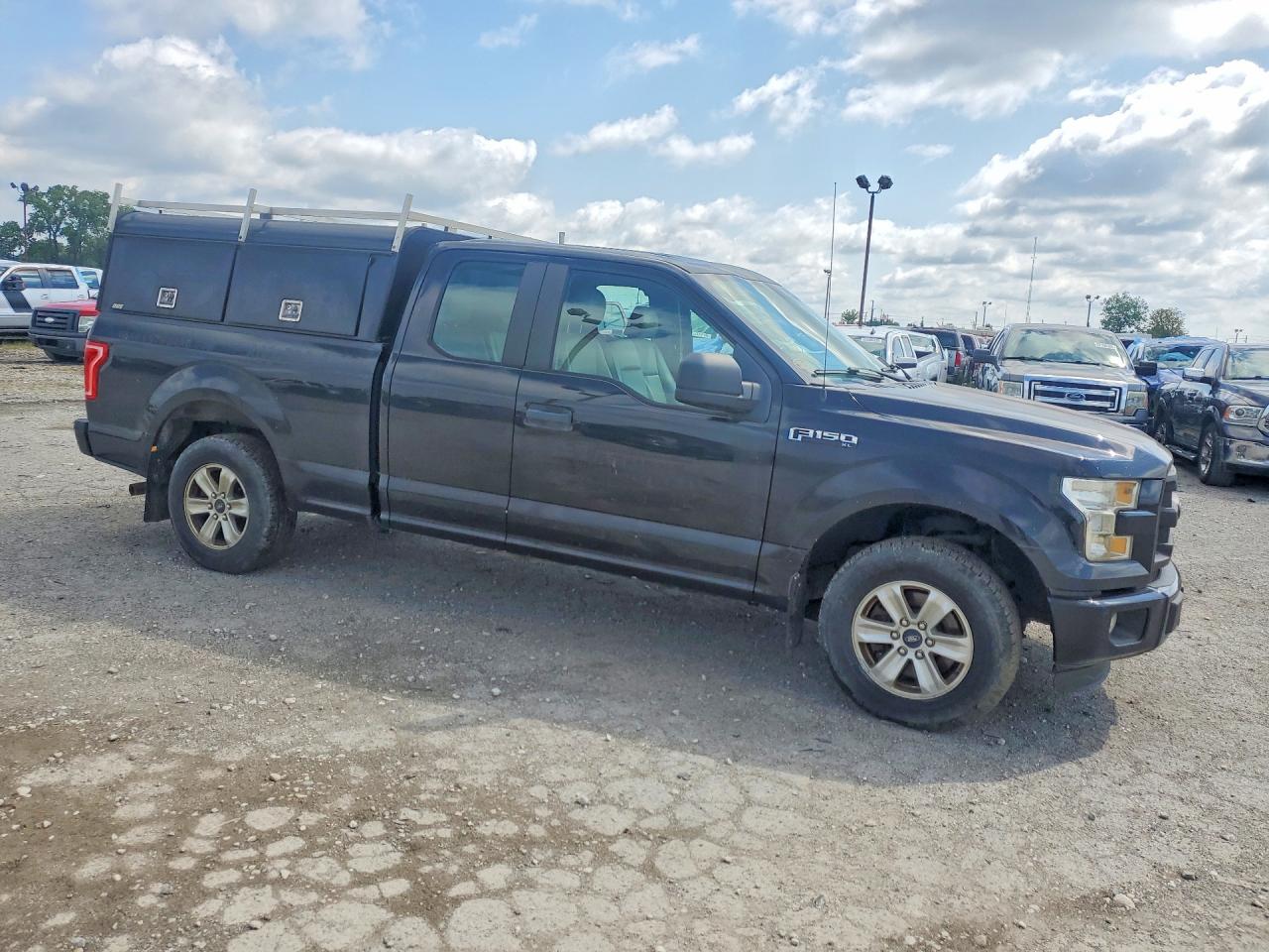2015 Ford F150 Super Cab Black vin: 1FTEX1C8XFKD76307