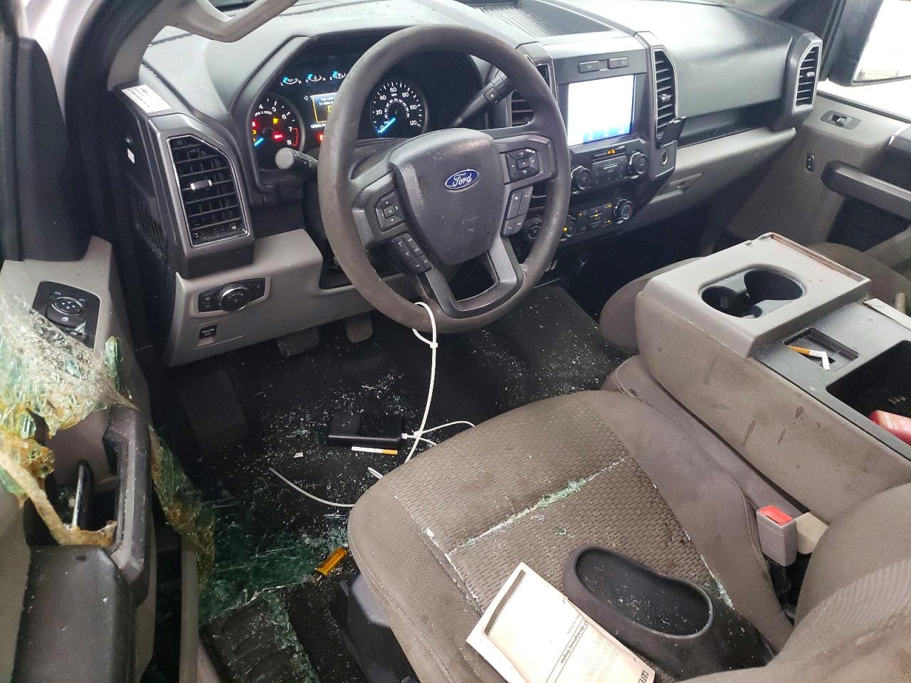 2019 Ford F150 Super Cab White vin: 1FTEX1CB0KKD64740