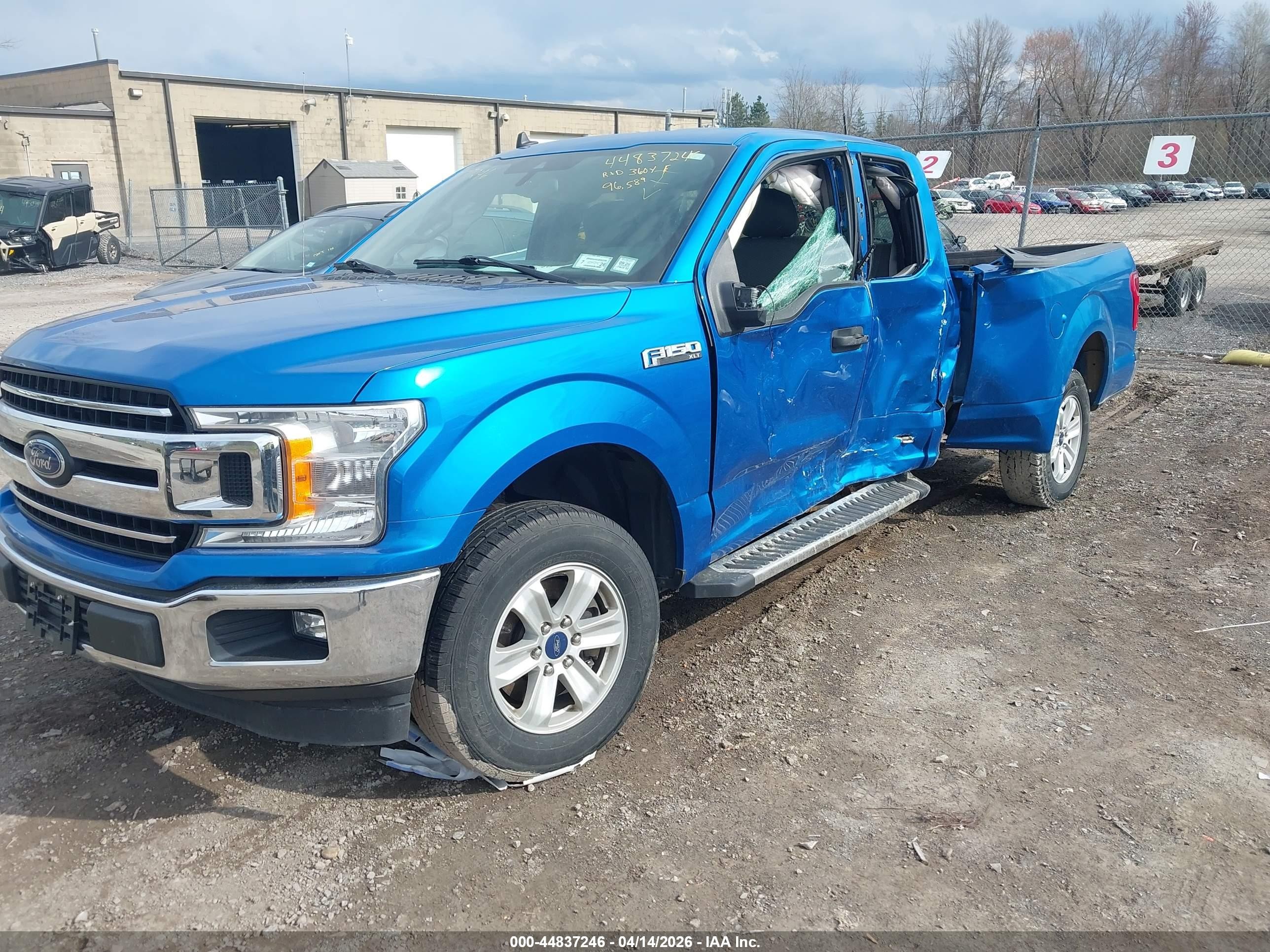 2019 Ford F-150 Xlt Blue vin: 1FTEX1CB4KFB65120
