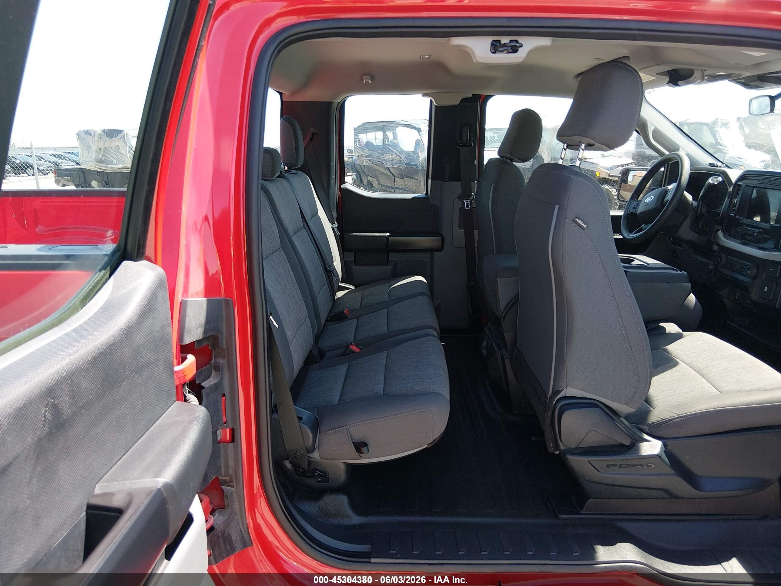 2021 Ford F-150 Xl Red vin: 1FTEX1CB7MKE08414