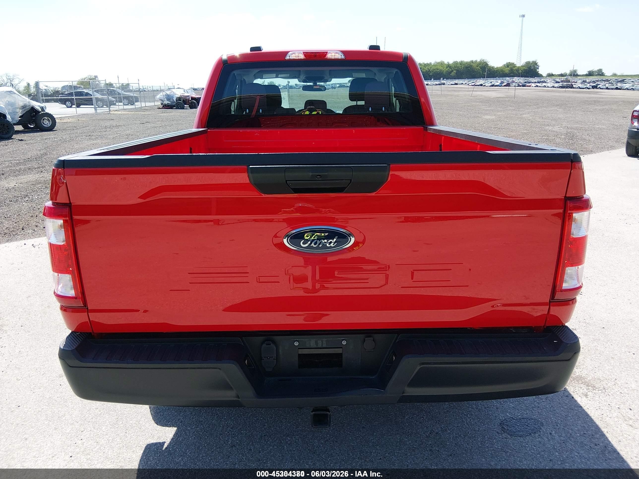 2021 Ford F-150 Xl Red vin: 1FTEX1CB7MKE08414