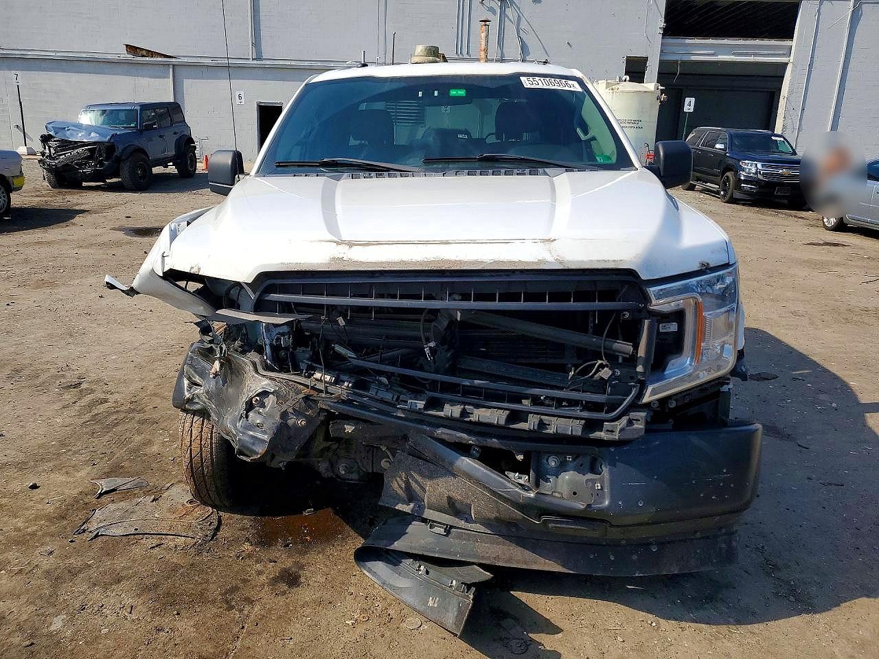 2018 Ford F150 Super Cab White vin: 1FTEX1CBXJFB73074