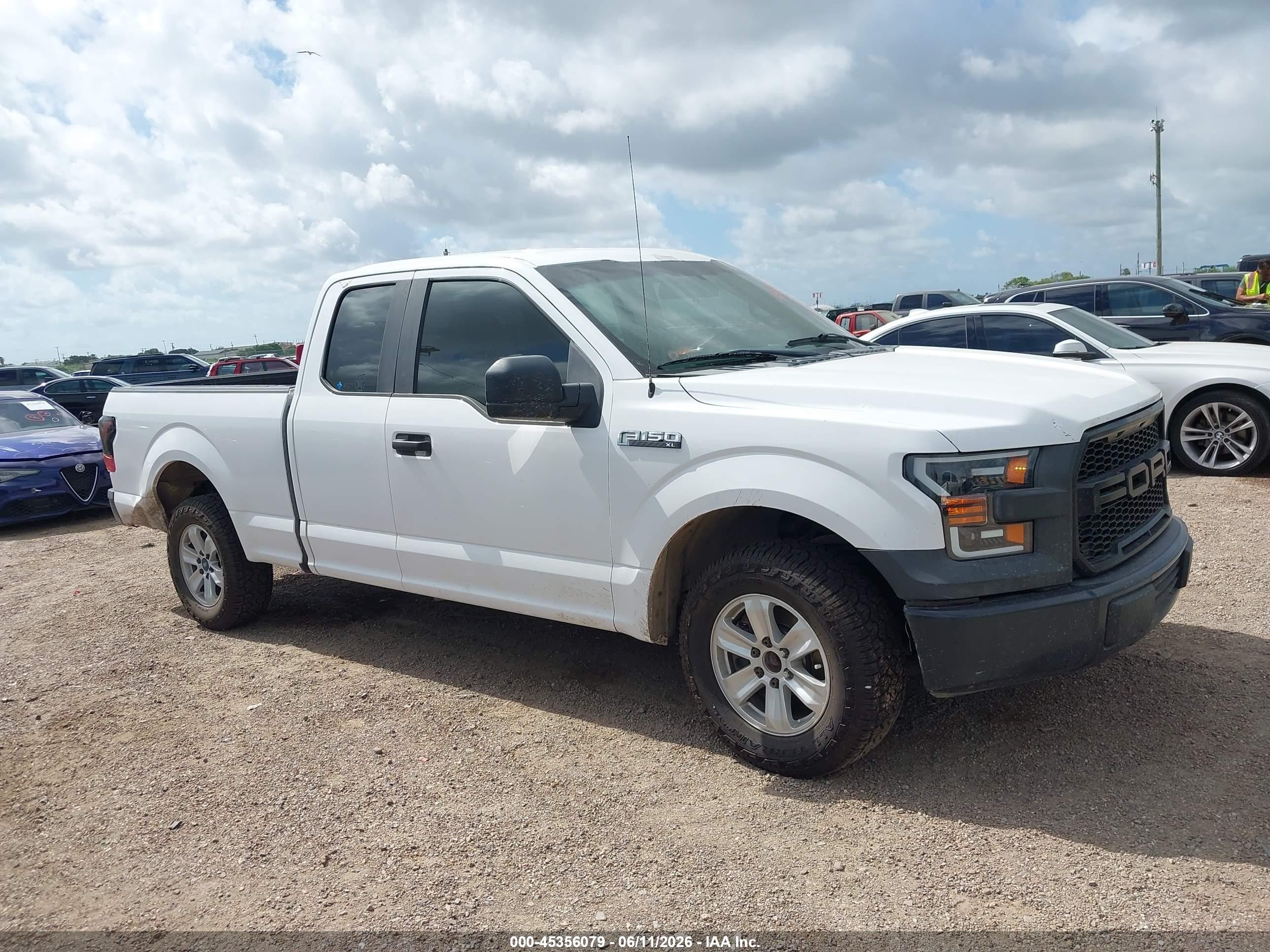 2015 Ford F-150 Xl White vin: 1FTEX1CF1FKD50127
