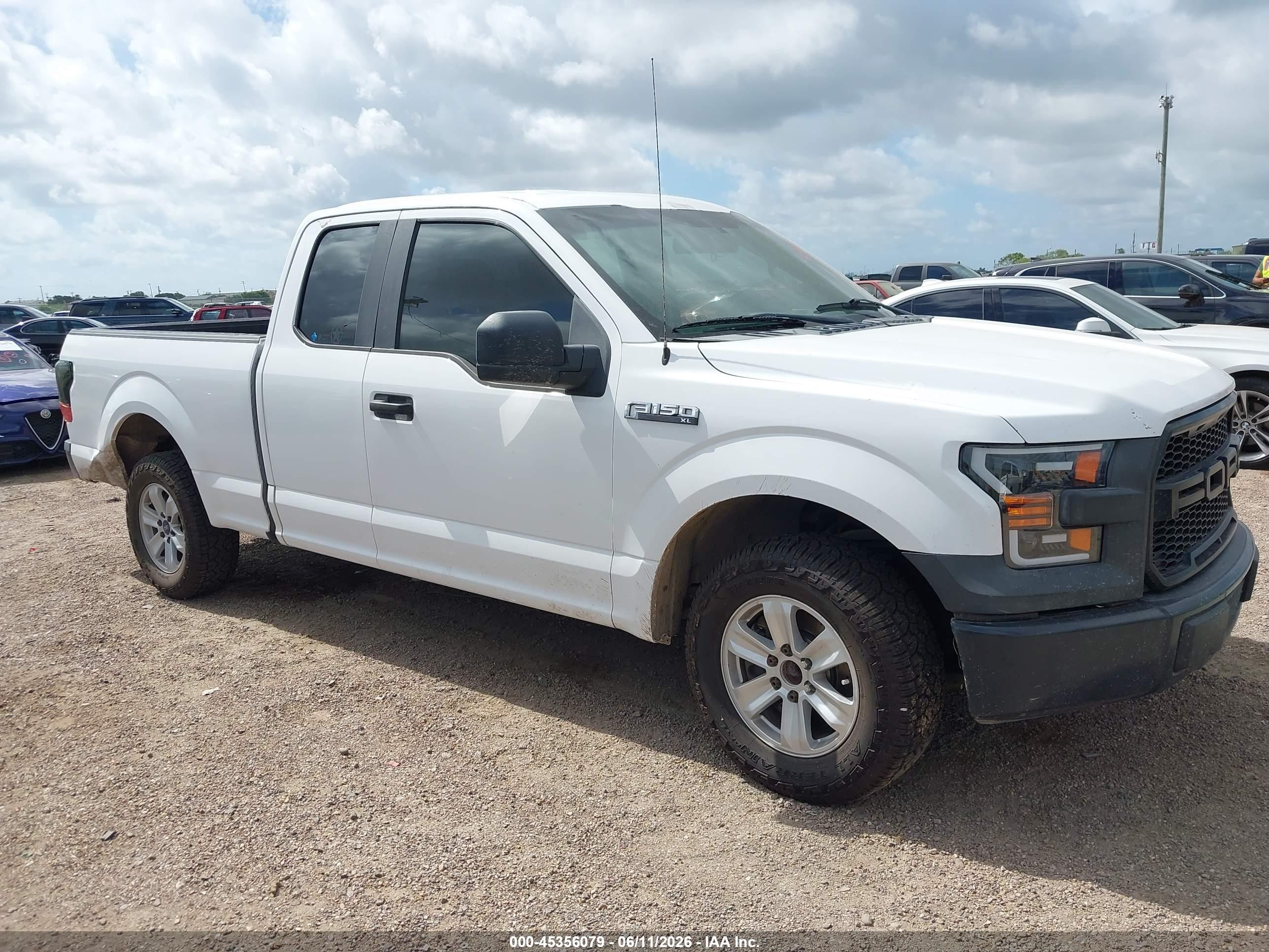 2015 Ford F-150 Xl White vin: 1FTEX1CF1FKD50127