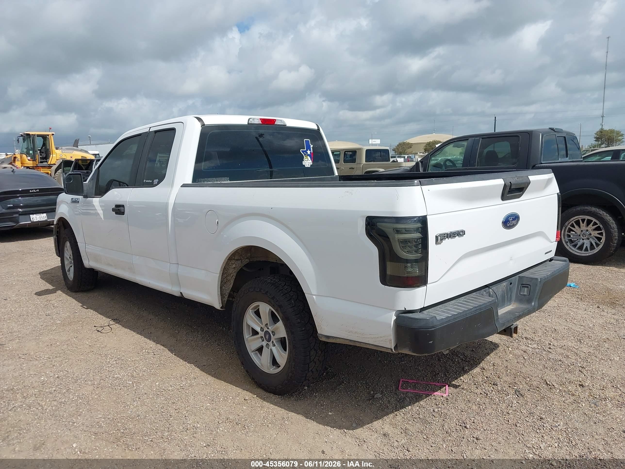 2015 Ford F-150 Xl White vin: 1FTEX1CF1FKD50127