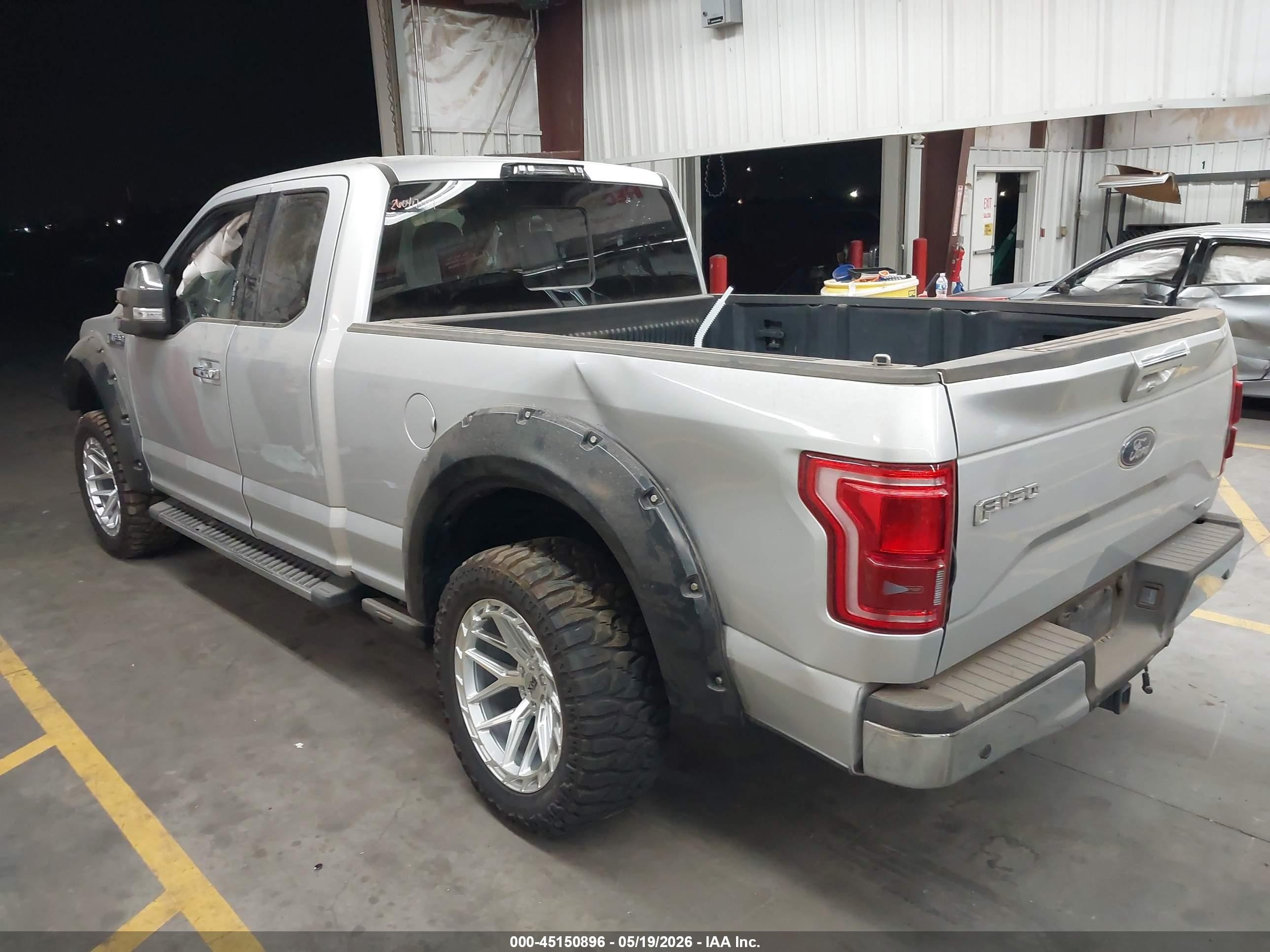 2015 Ford F-150 Lariat Gray vin: 1FTEX1CF1FKE66010