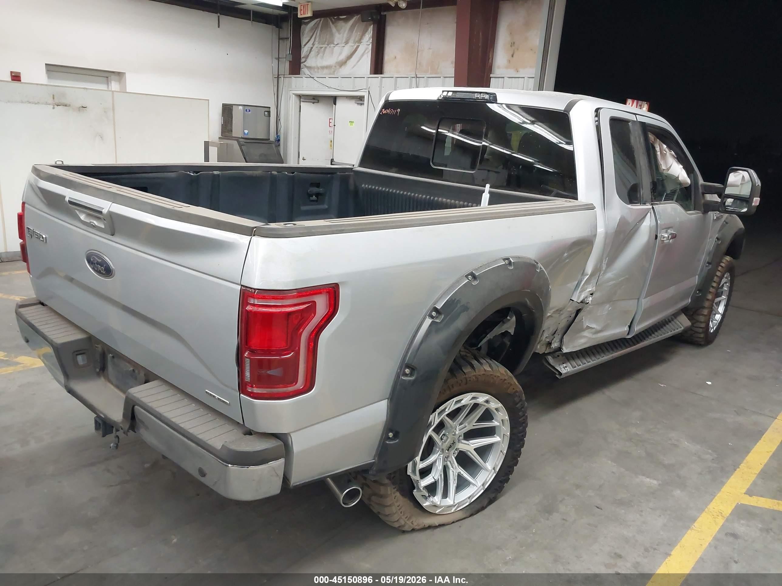 2015 Ford F-150 Lariat Gray vin: 1FTEX1CF1FKE66010