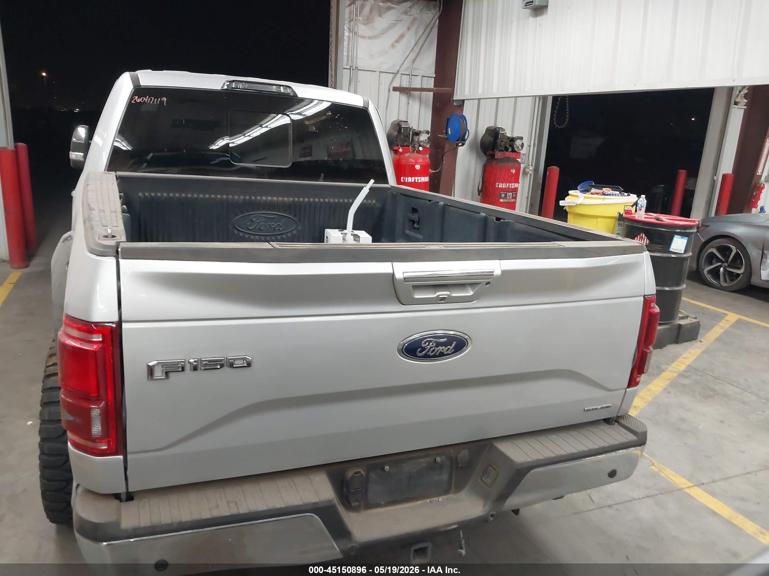 2015 Ford F-150 Lariat Gray vin: 1FTEX1CF1FKE66010
