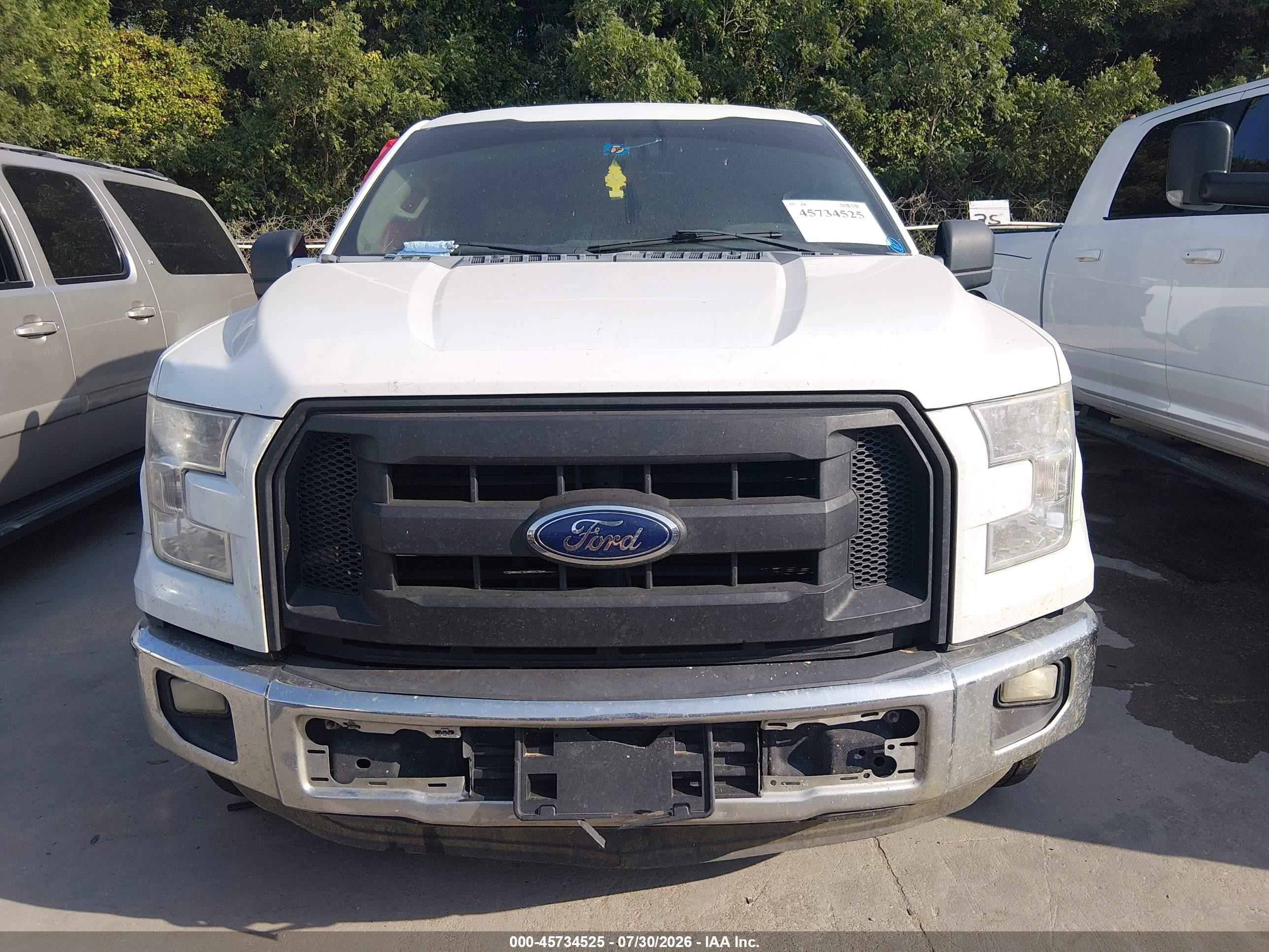 2015 Ford F-150 Xl White vin: 1FTEX1CF3FFA29229