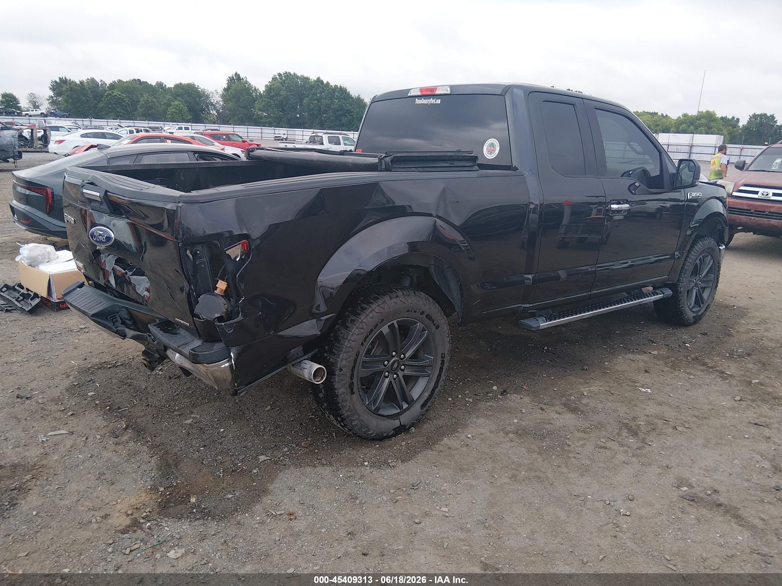 2015 Ford F-150 Xlt Black vin: 1FTEX1CF3FKE48690