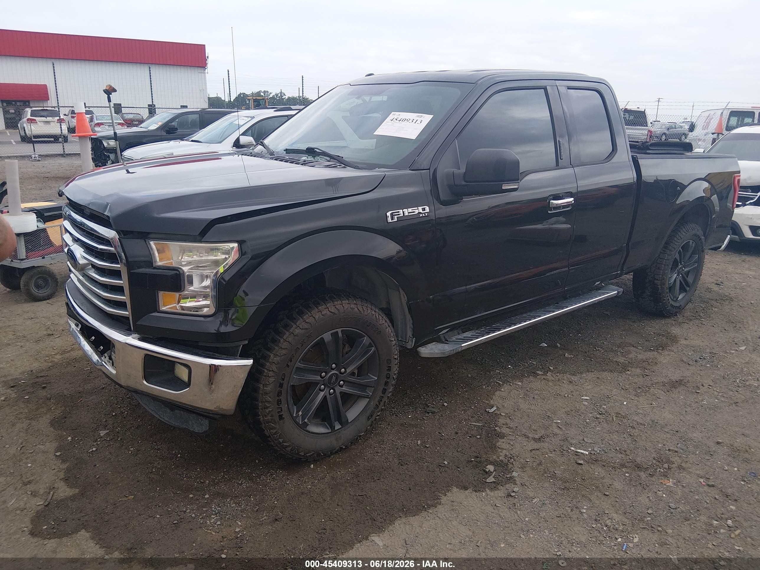 2015 Ford F-150 Xlt Black vin: 1FTEX1CF3FKE48690